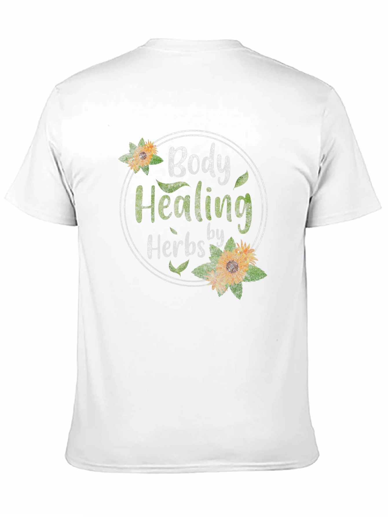 Black Body Healing Herbs Graphic T-Shirt - Black view 11