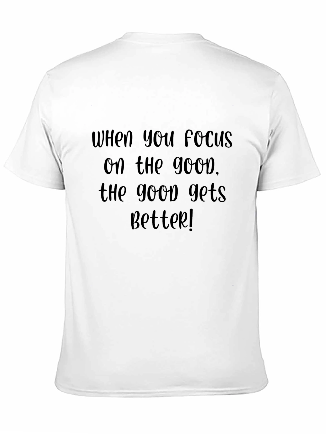 Black Focus on the Good Black T-Shirt view 11