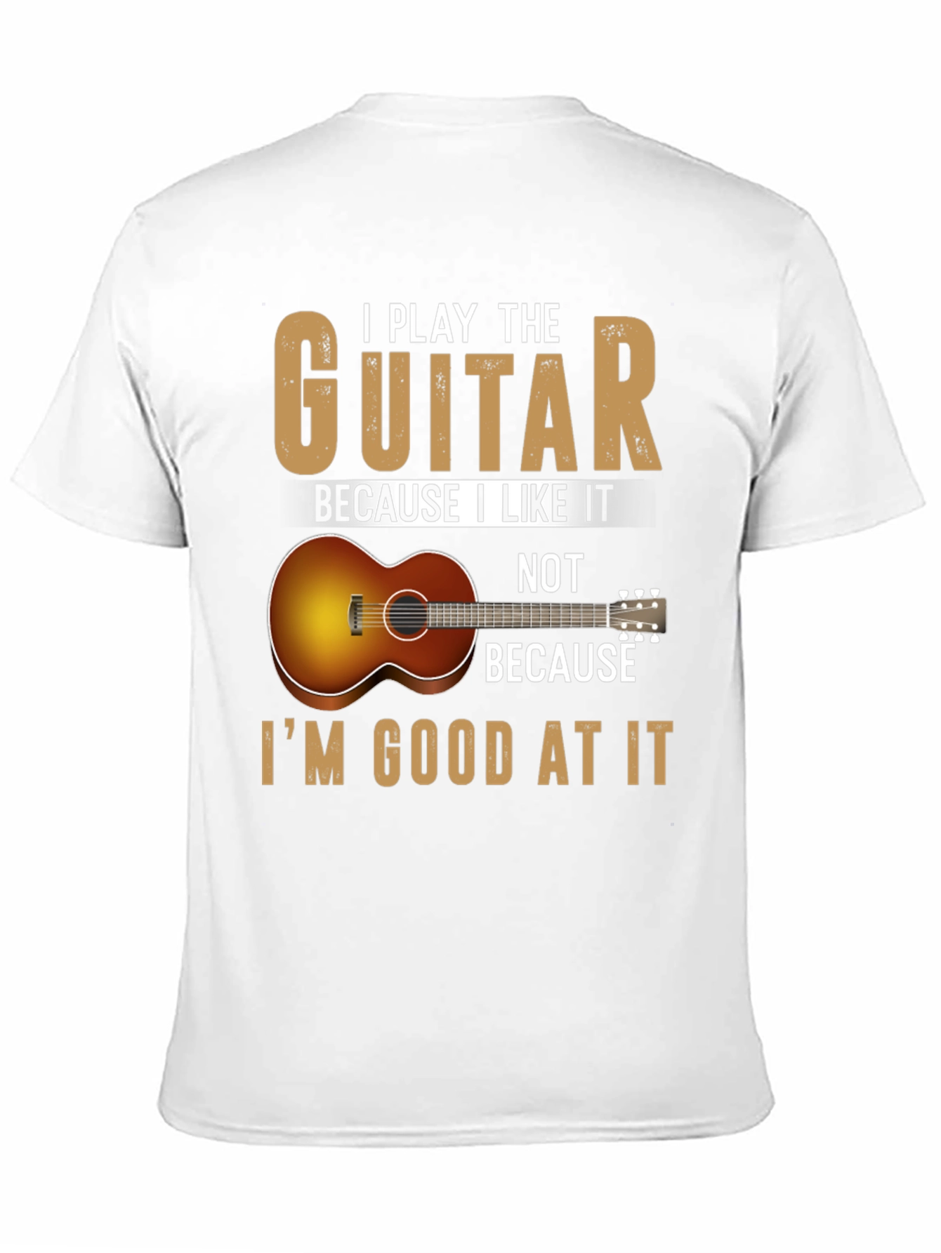 Black Guitarist Tee: I Play Because I Like It view 11