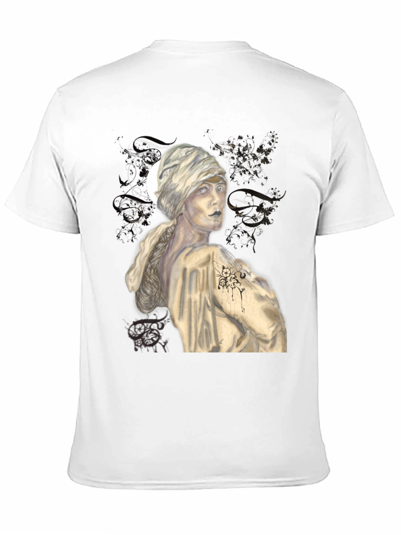 Black Mystic Muse Graphic Tee - Unisex Black T-Shirt view 11