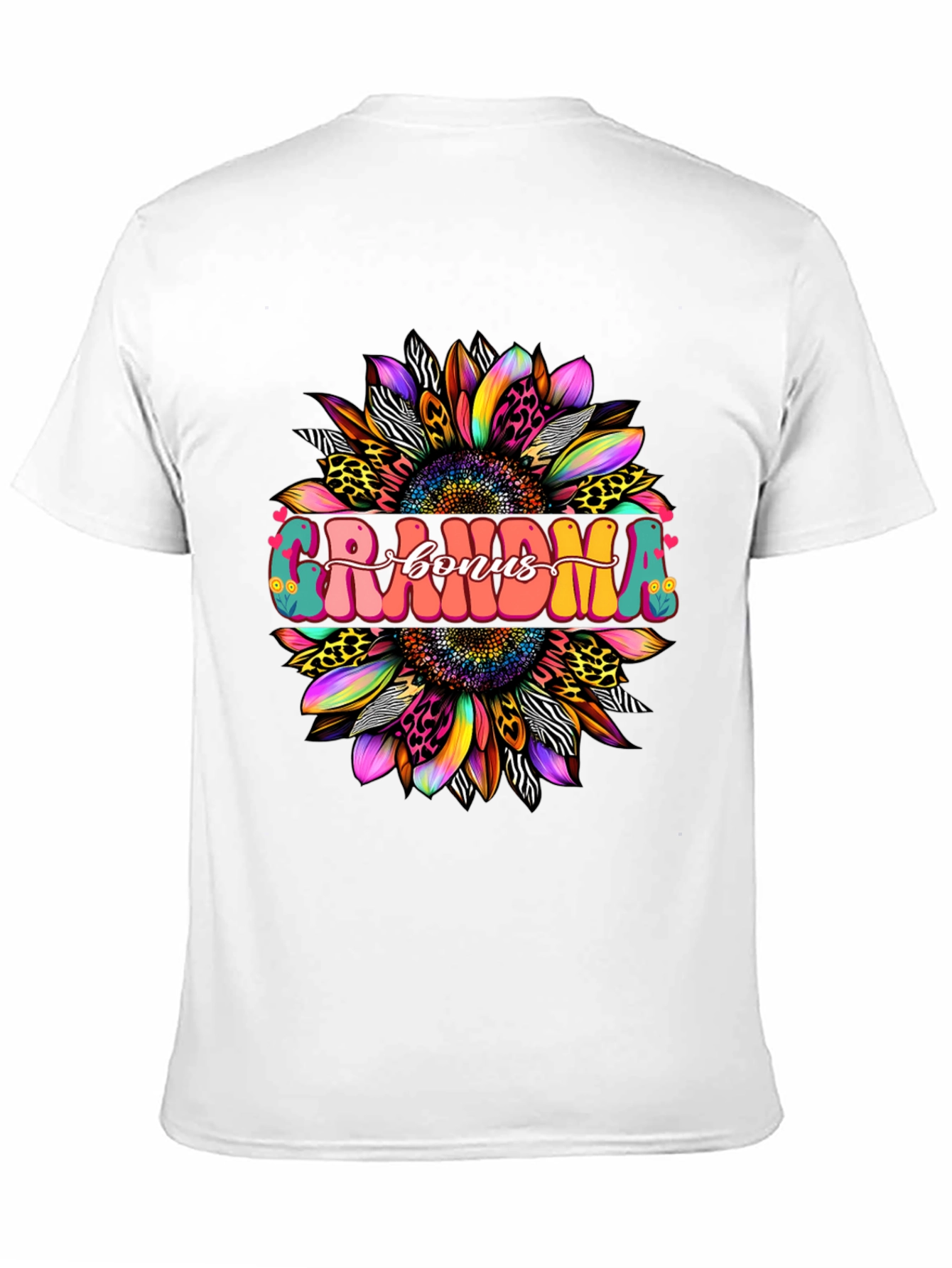 Black Grandma Bonus Graphic Tee - Sunflower Design view 11