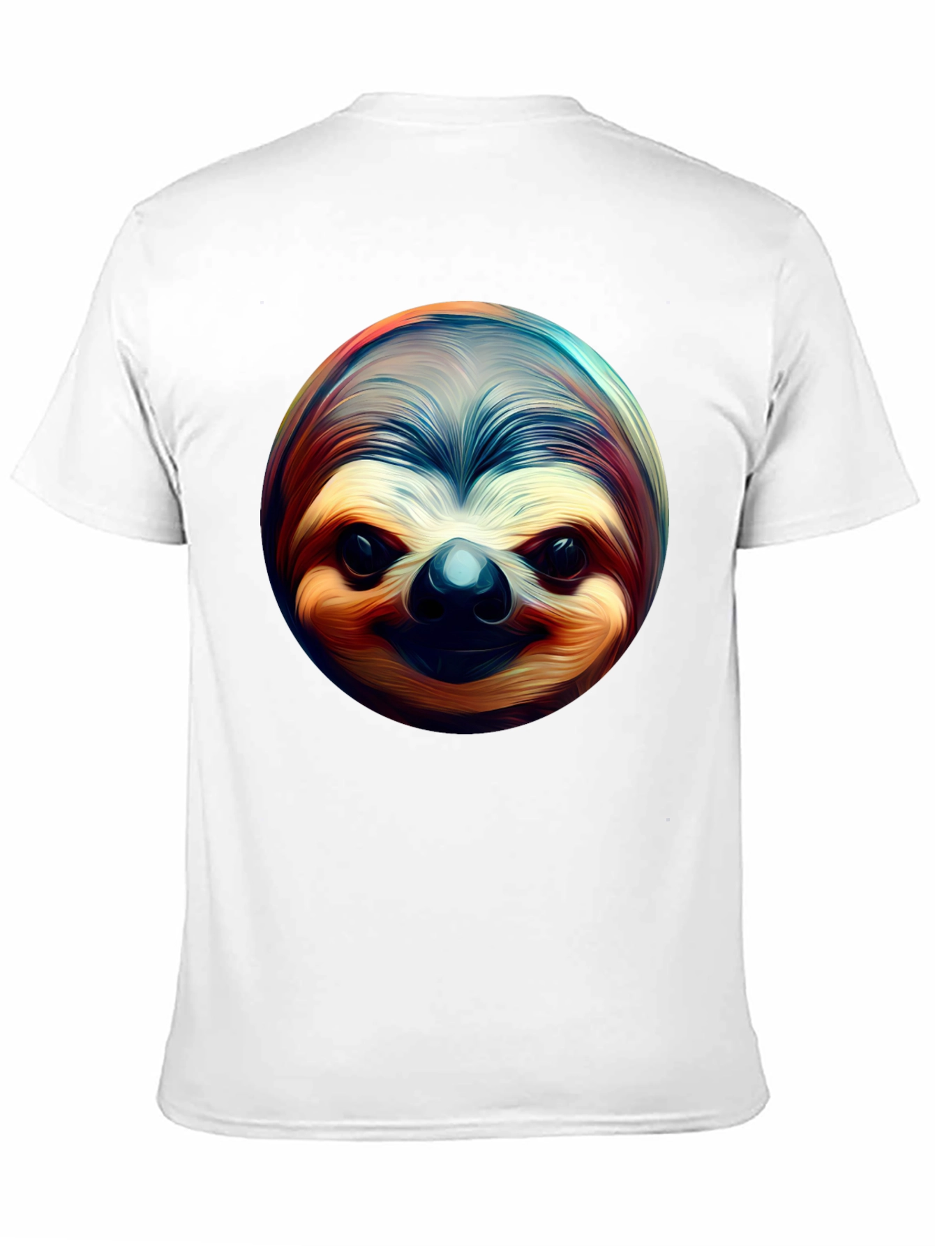 Black Sloth Face Graphic Tee - Black Casual Shirt view 11