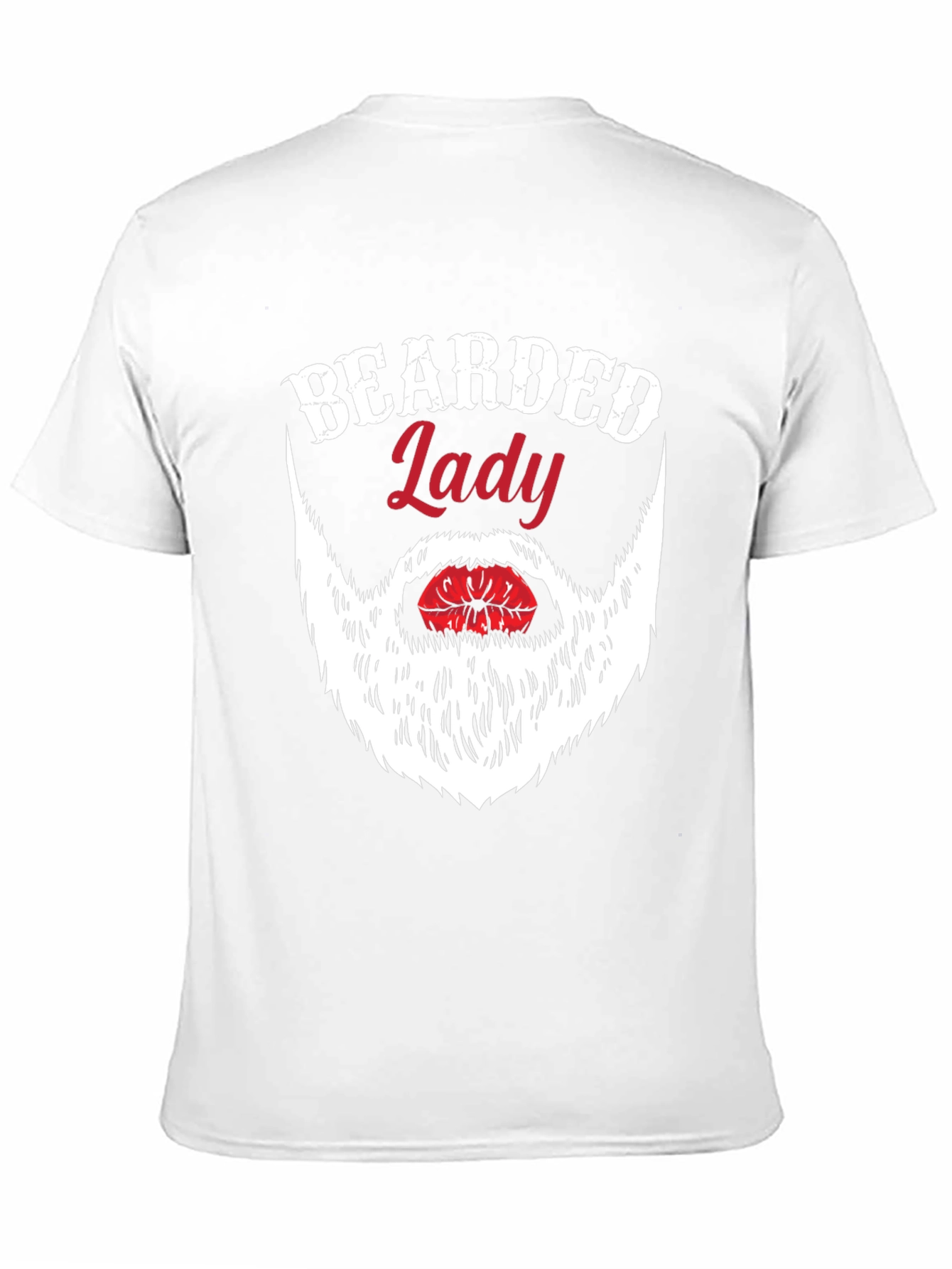 Black Bearded Lady Graphic Tee - Novelty Humor T-Shirt view 11