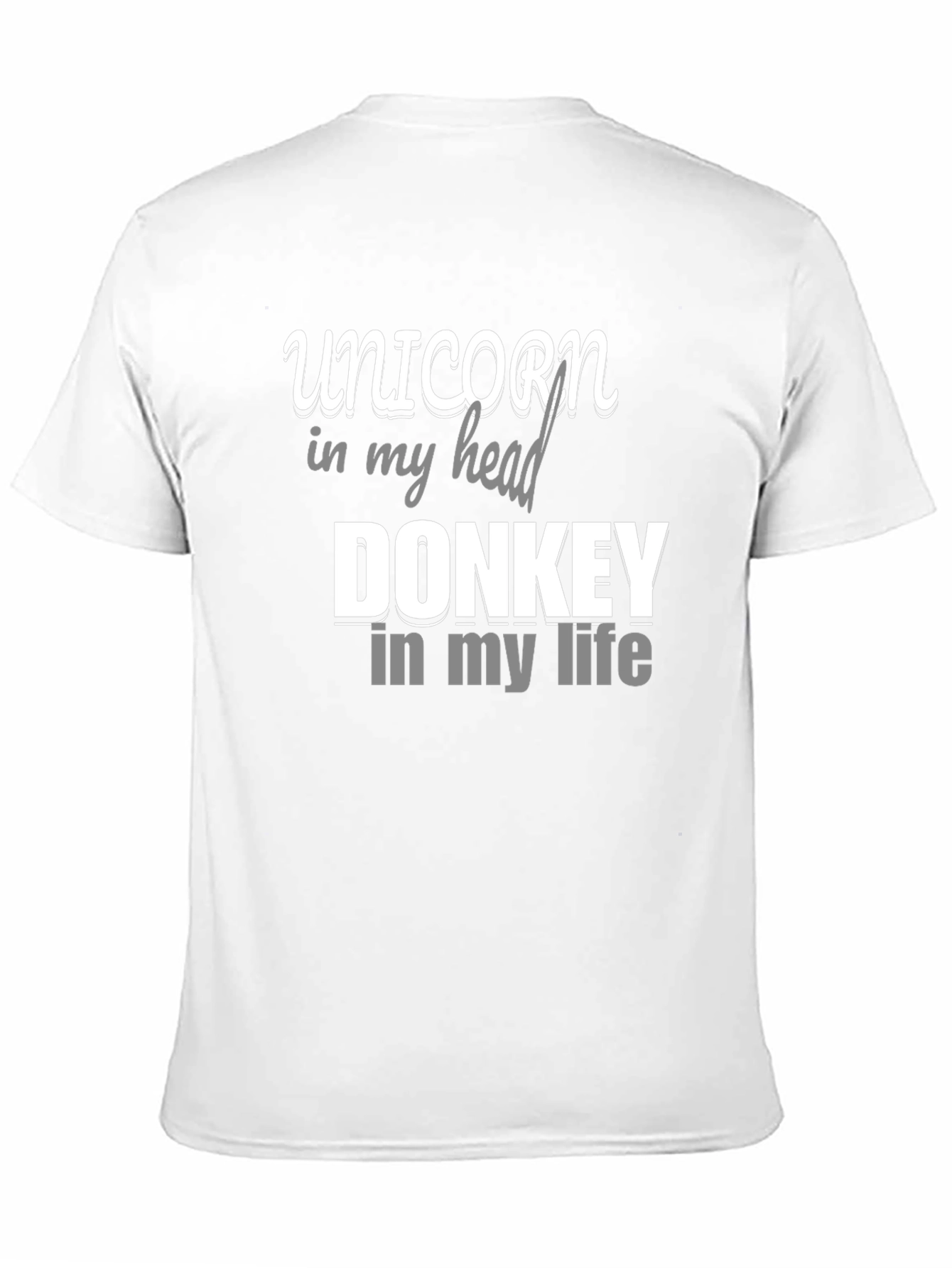 Black Unicorn Donkey T-Shirt - Funny Graphic Tee for Men view 11