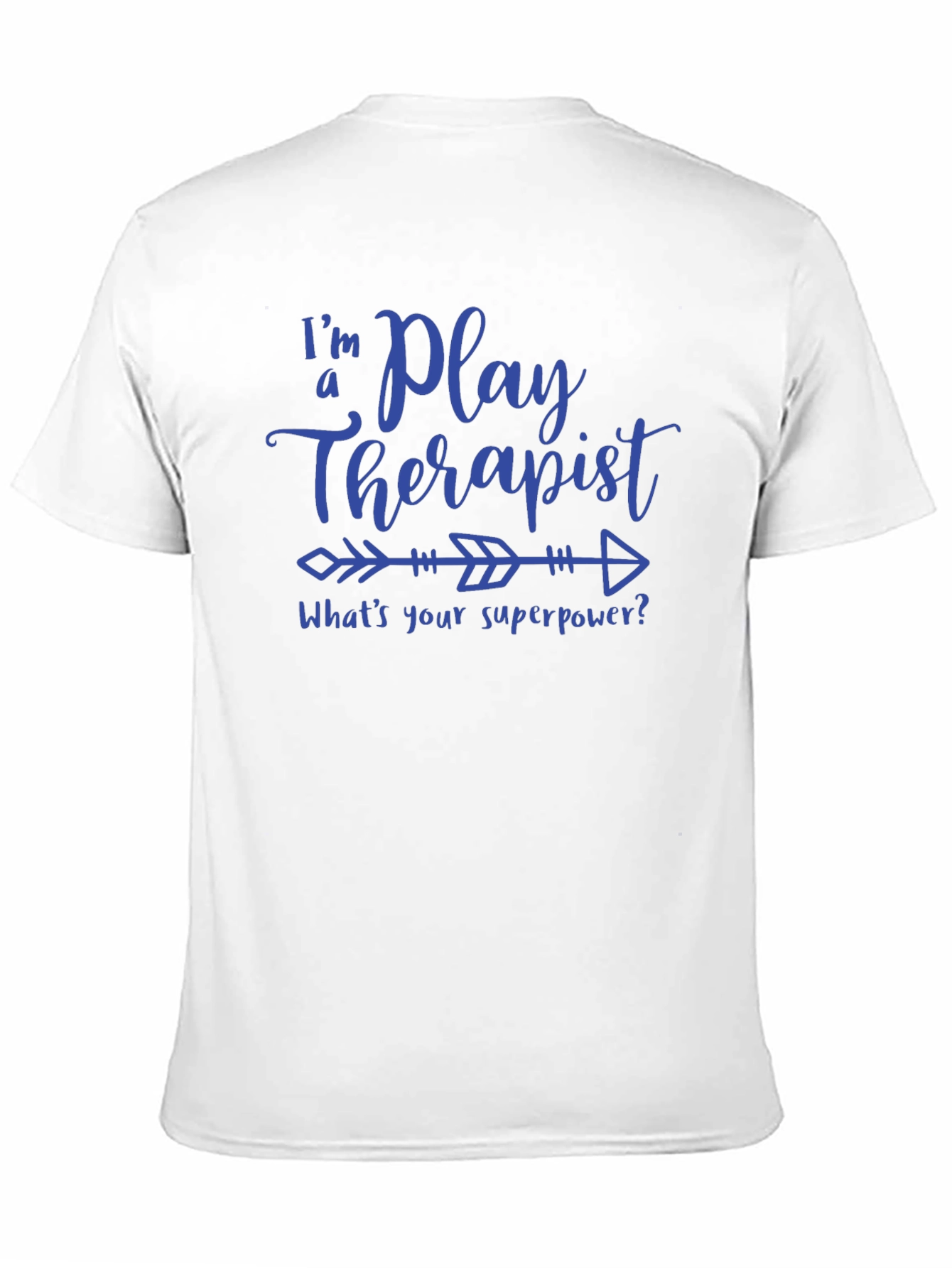 Black Play Therapist Superpower T-Shirt - Fun & Unique Gift view 11