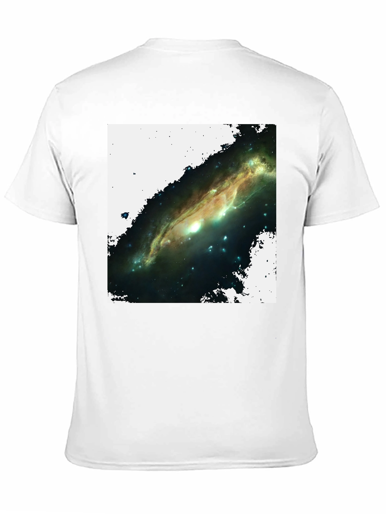 Black Galaxy Graphic T-Shirt - Black Cotton Blend view 11