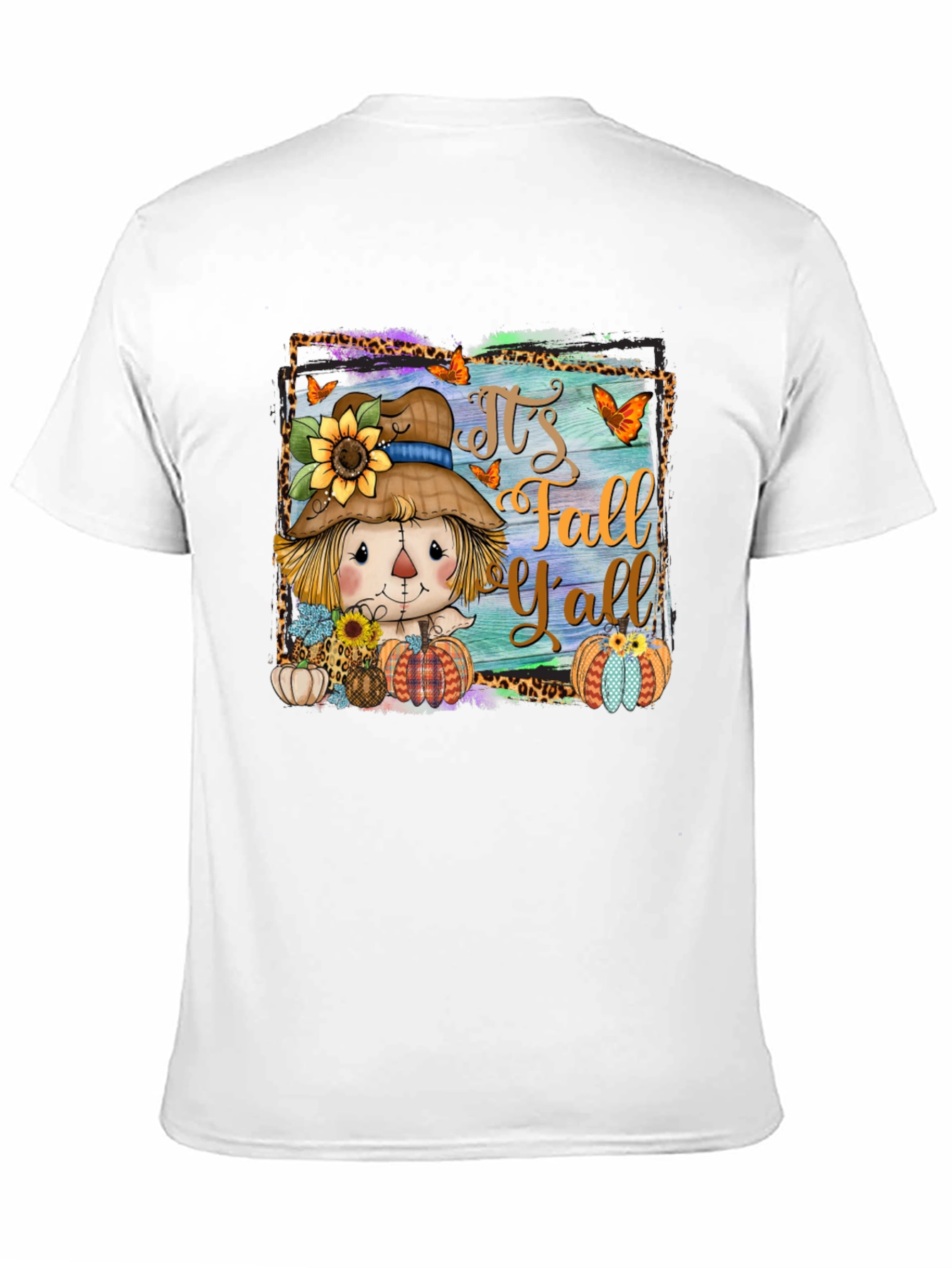 Black Fall Y'all Scarecrow Graphic Tee view 11