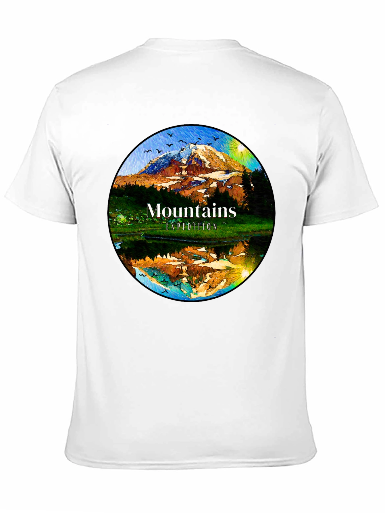 Black Mountains Expedition Graphic Tee - Black Cotton Blend view 11