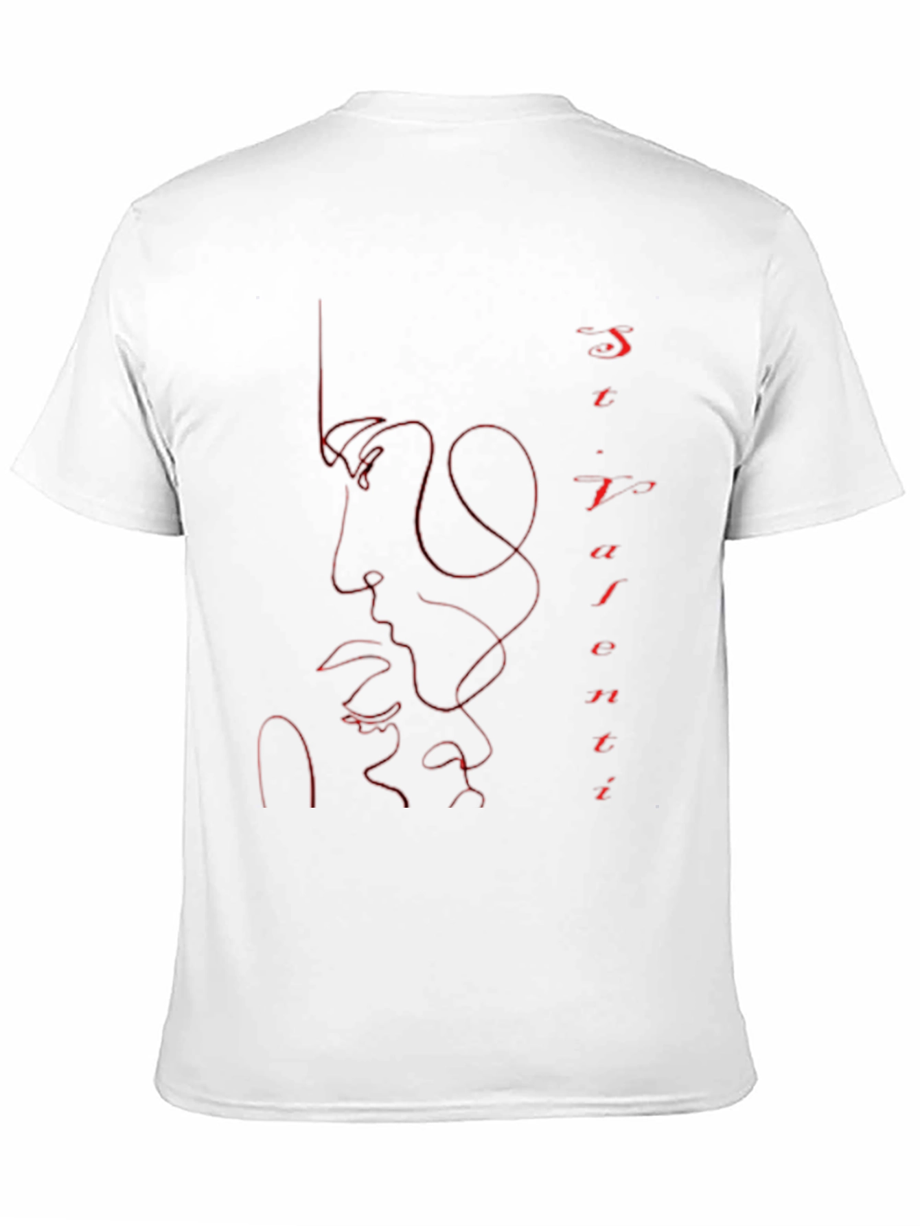 Black Abstract Face Graphic Tee - Men's Black T-Shirt view 11