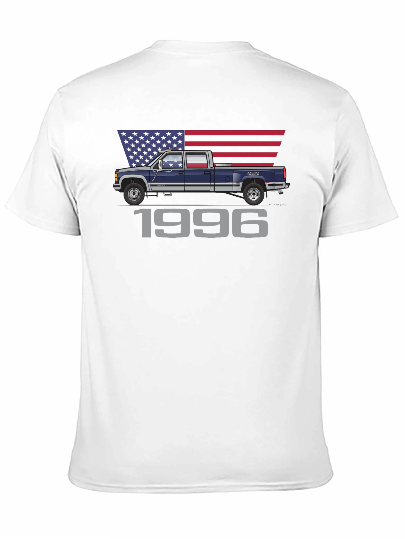 Black 1996 American Truck Graphic T-Shirt view 11
