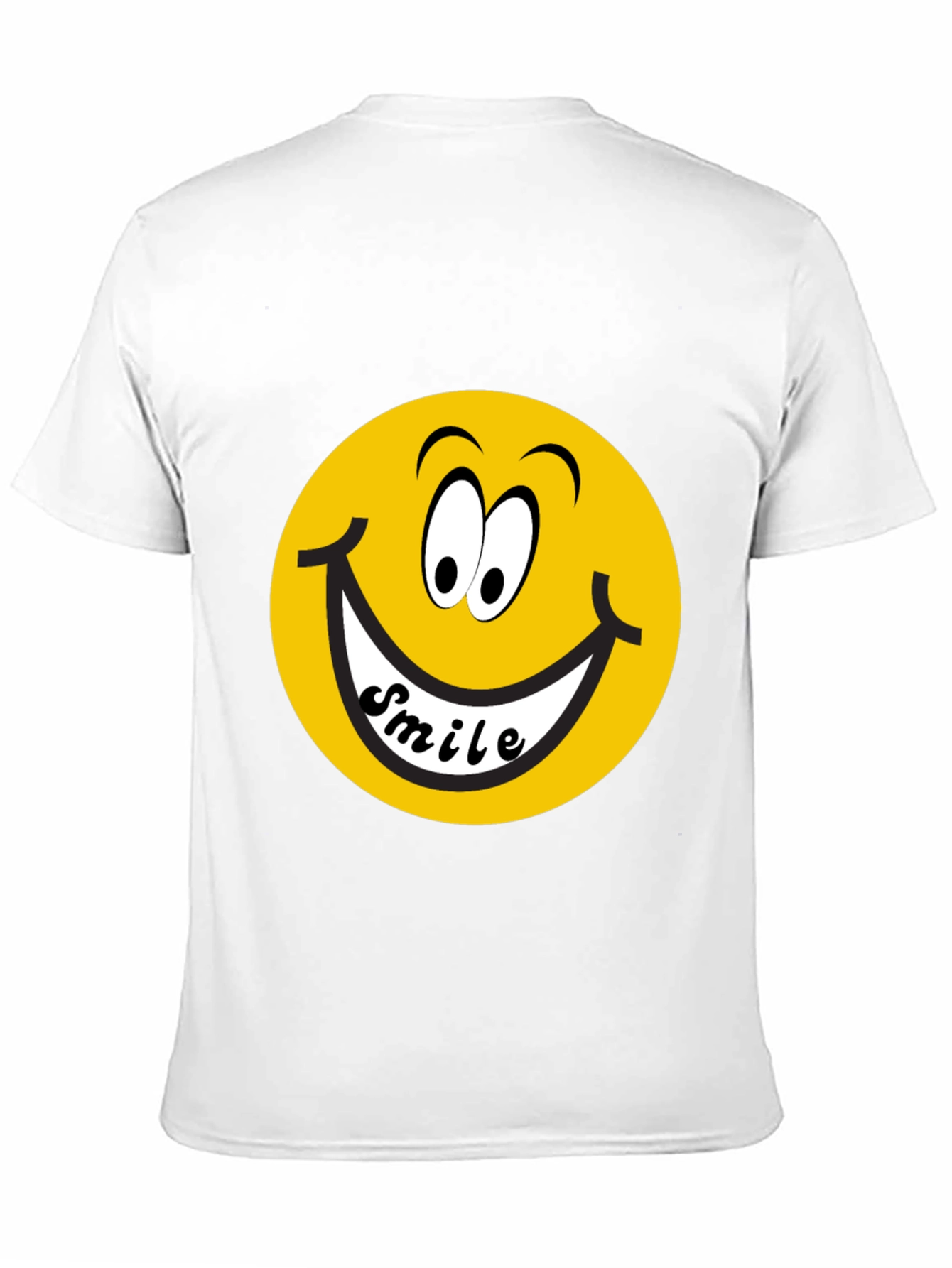 Black Smiley Face Graphic Black T-Shirt view 11
