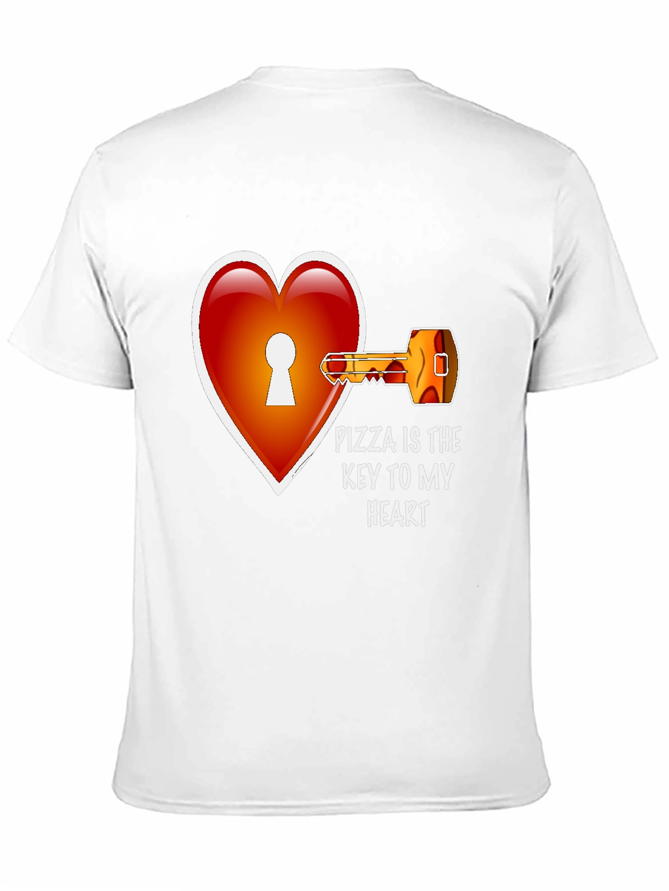 Black Pizza Key to My Heart Graphic Tee view 11