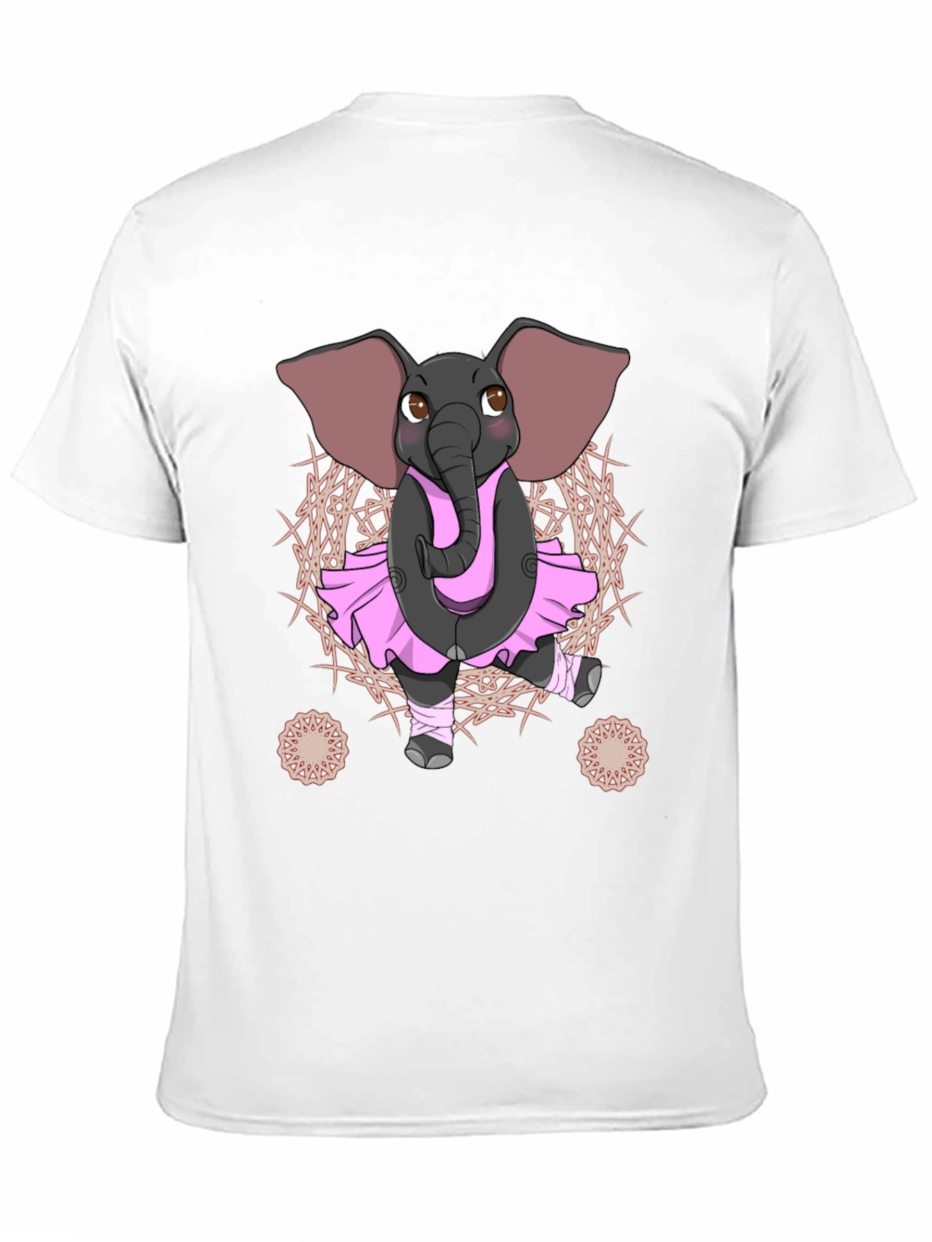 Black Elephant Ballerina T-Shirt - Men's Graphic Tee view 11