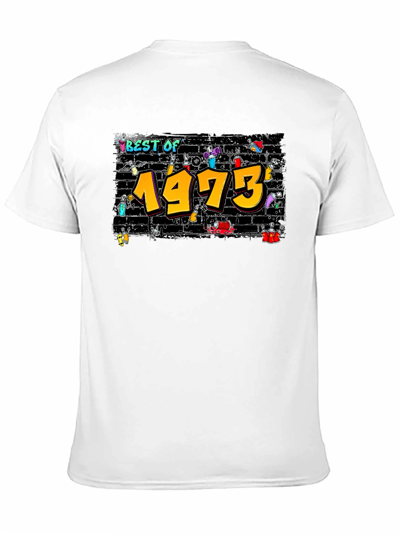Black Best of 1973 Graffiti T-Shirt view 11