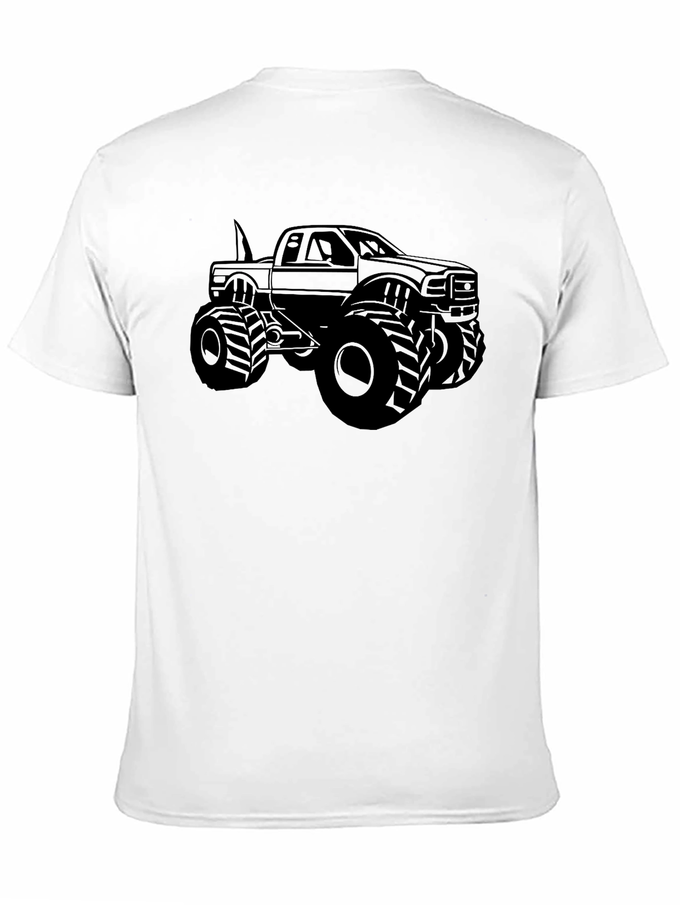 Black Monster Truck Graphic Tee - Black view 11
