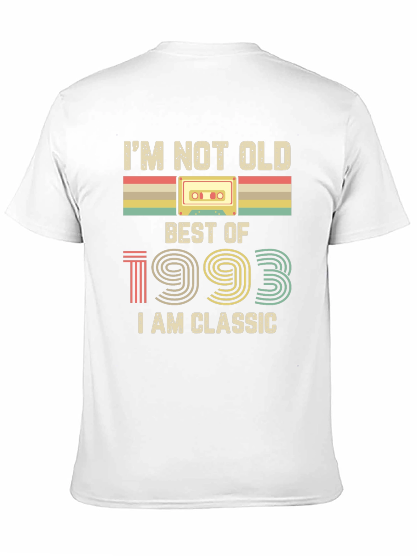 Black I'm Not Old Best of 1993 Classic T-Shirt view 11