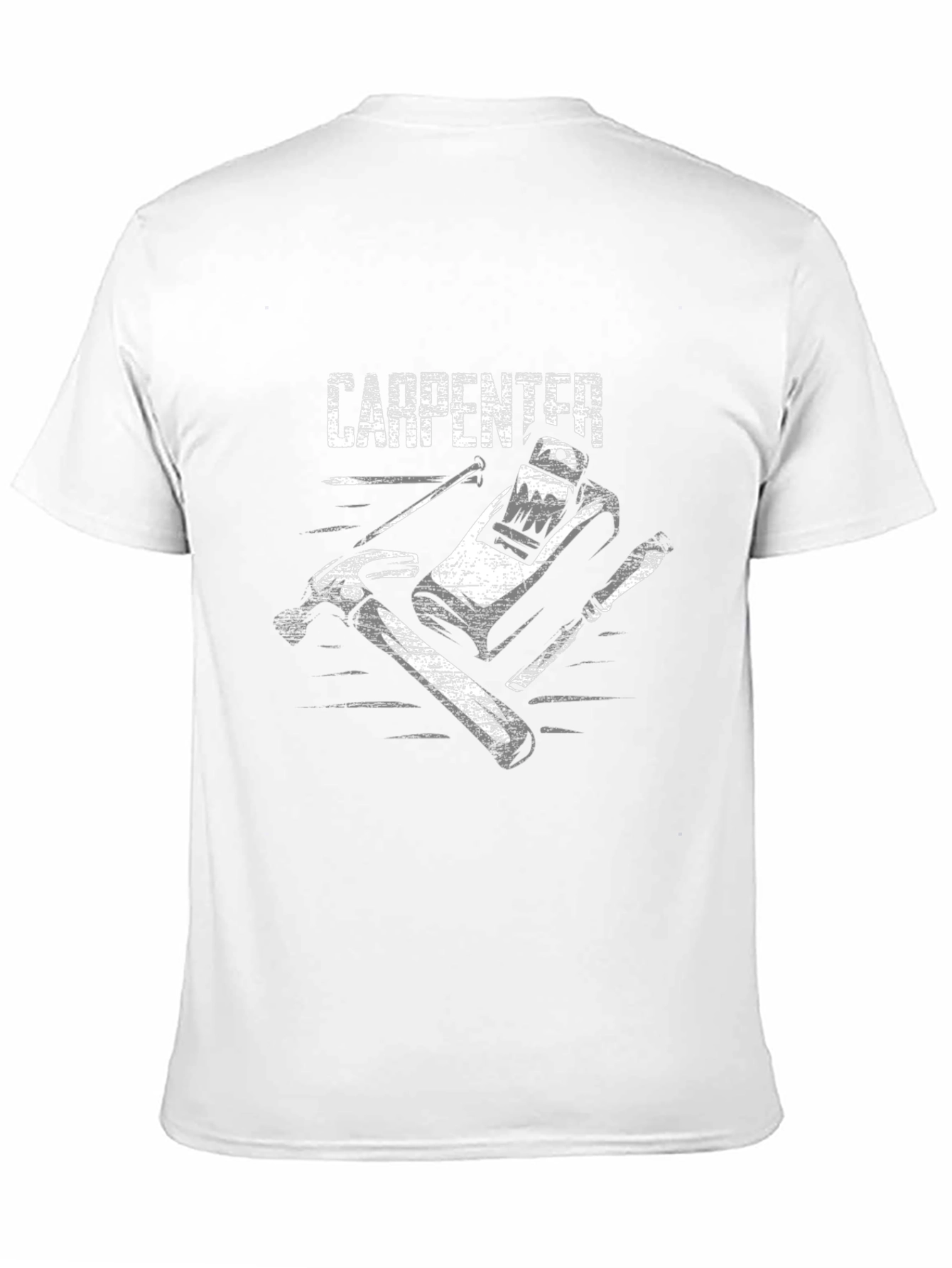 Black Carpenter Tools Graphic Tee - Black Cotton T-Shirt view 11
