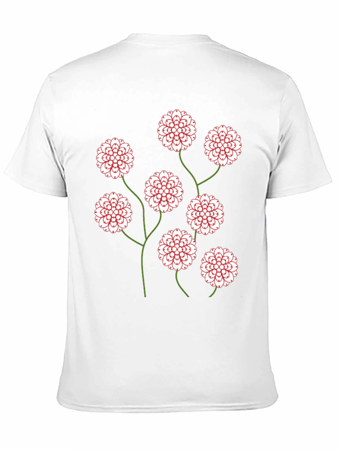 Black Floral Print Black T-Shirt view 11