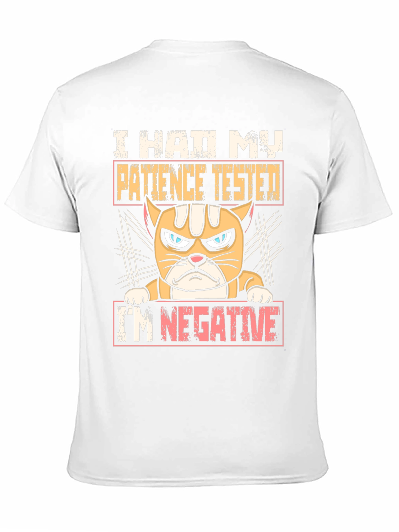 Black I Had My Patience Tested Funny Cat T-Shirt view 11