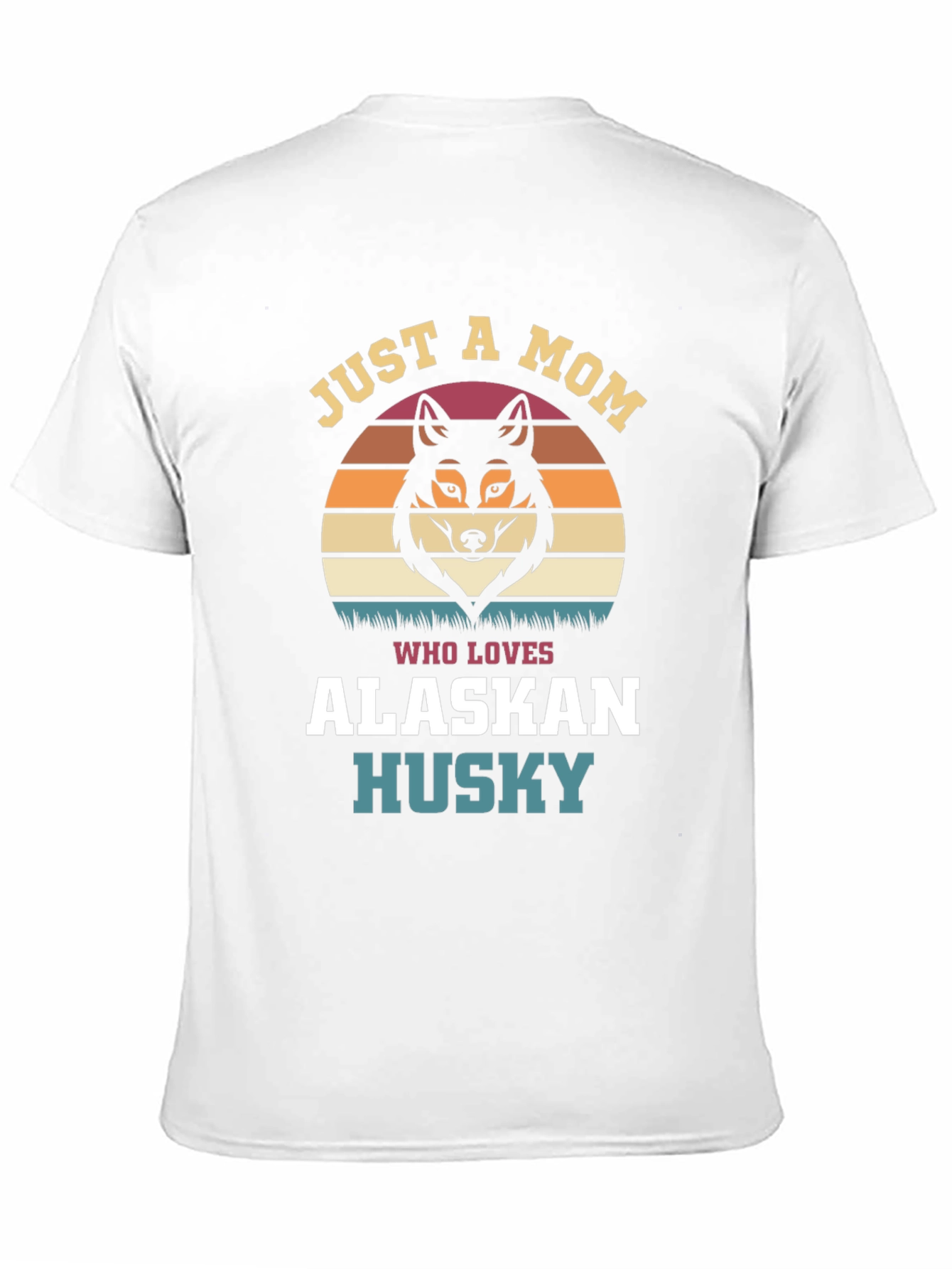 Black Just A Mom Who Loves Alaskan Husky T-Shirt view 11