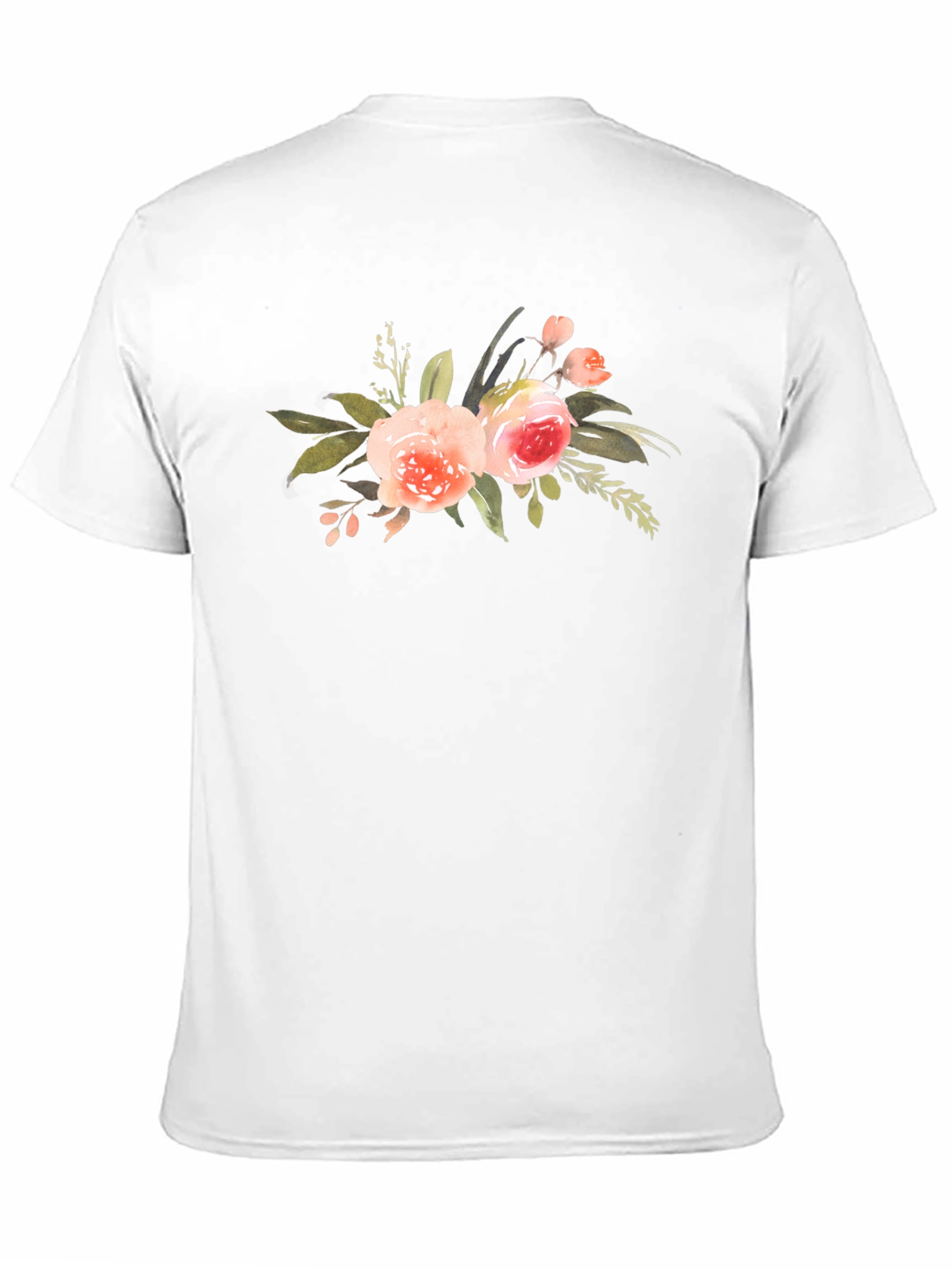 Black Floral Print Black T-Shirt: Stylish and Comfortable view 11