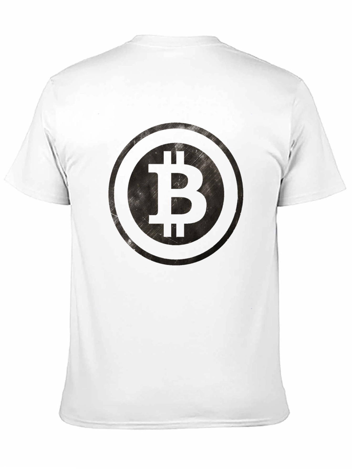 Black Bitcoin Logo Graphic T-Shirt view 11