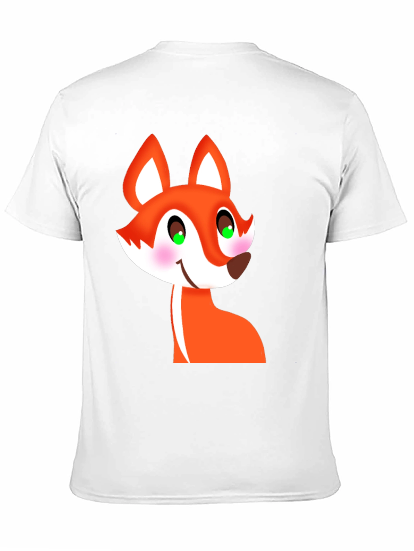 Black Cartoon Fox Graphic Tee - Black T-Shirt view 11