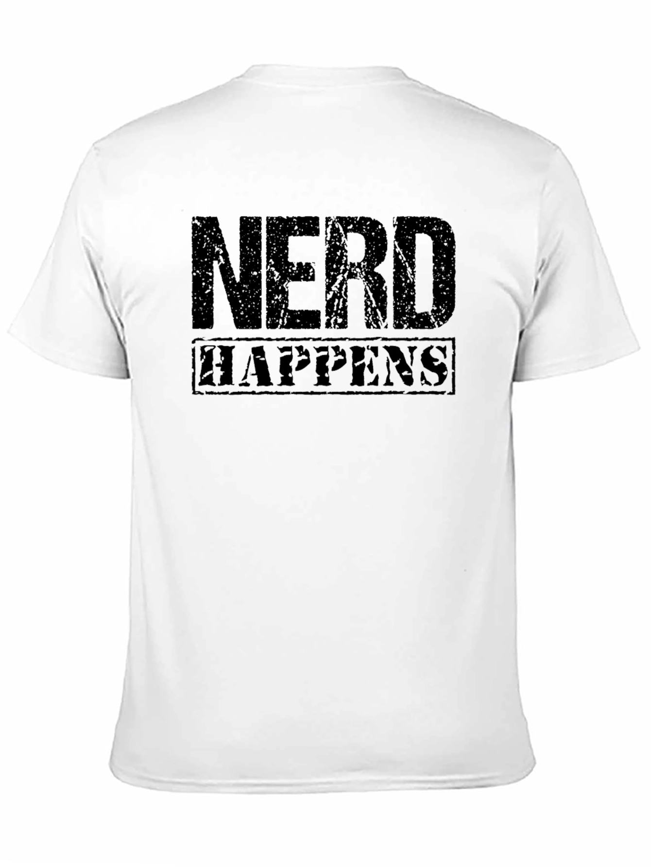 Black Nerd Happens Graphic Tee - Black T-Shirt view 11