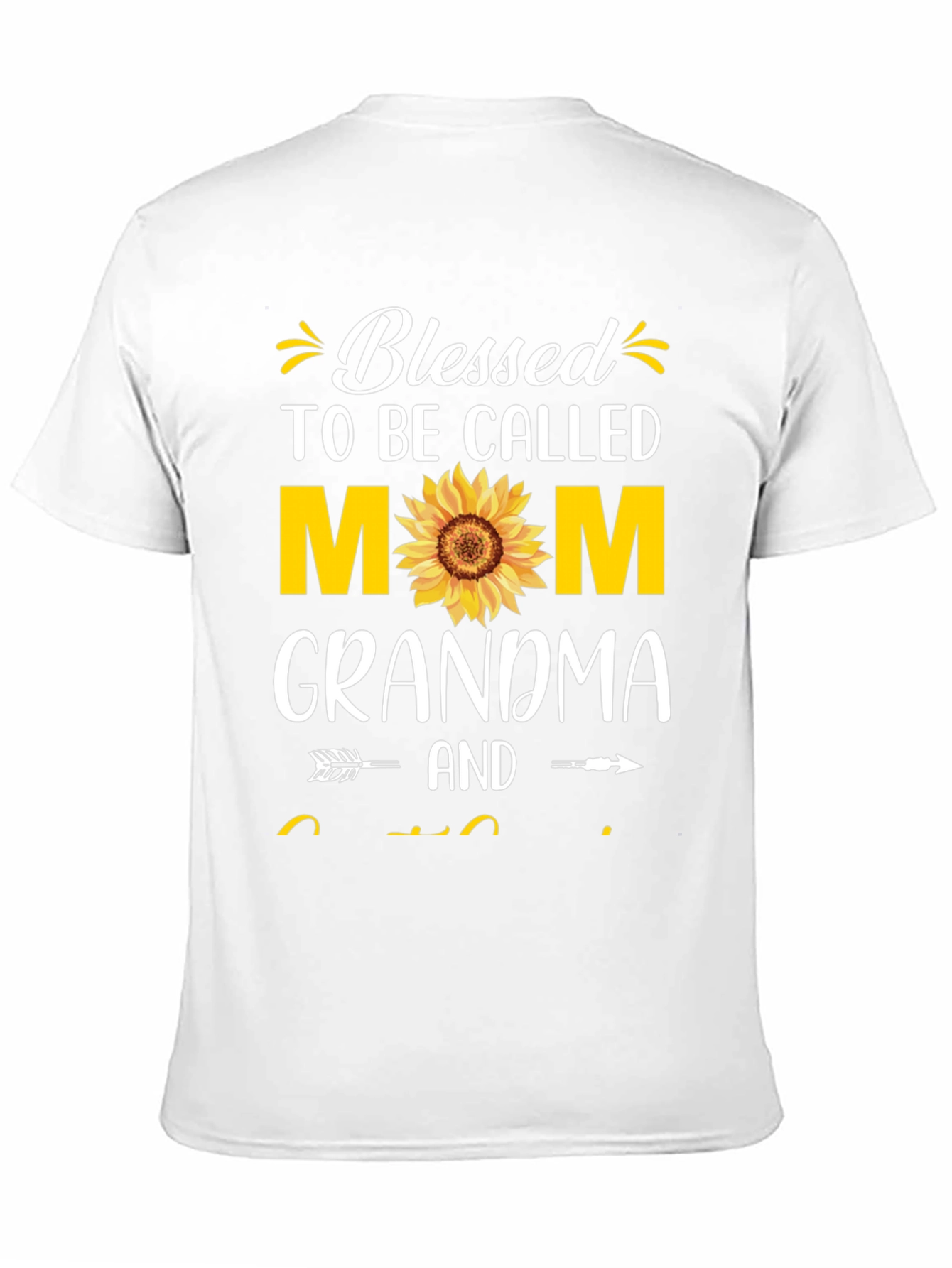 Black Blessed Mom Grandma T-Shirt view 11
