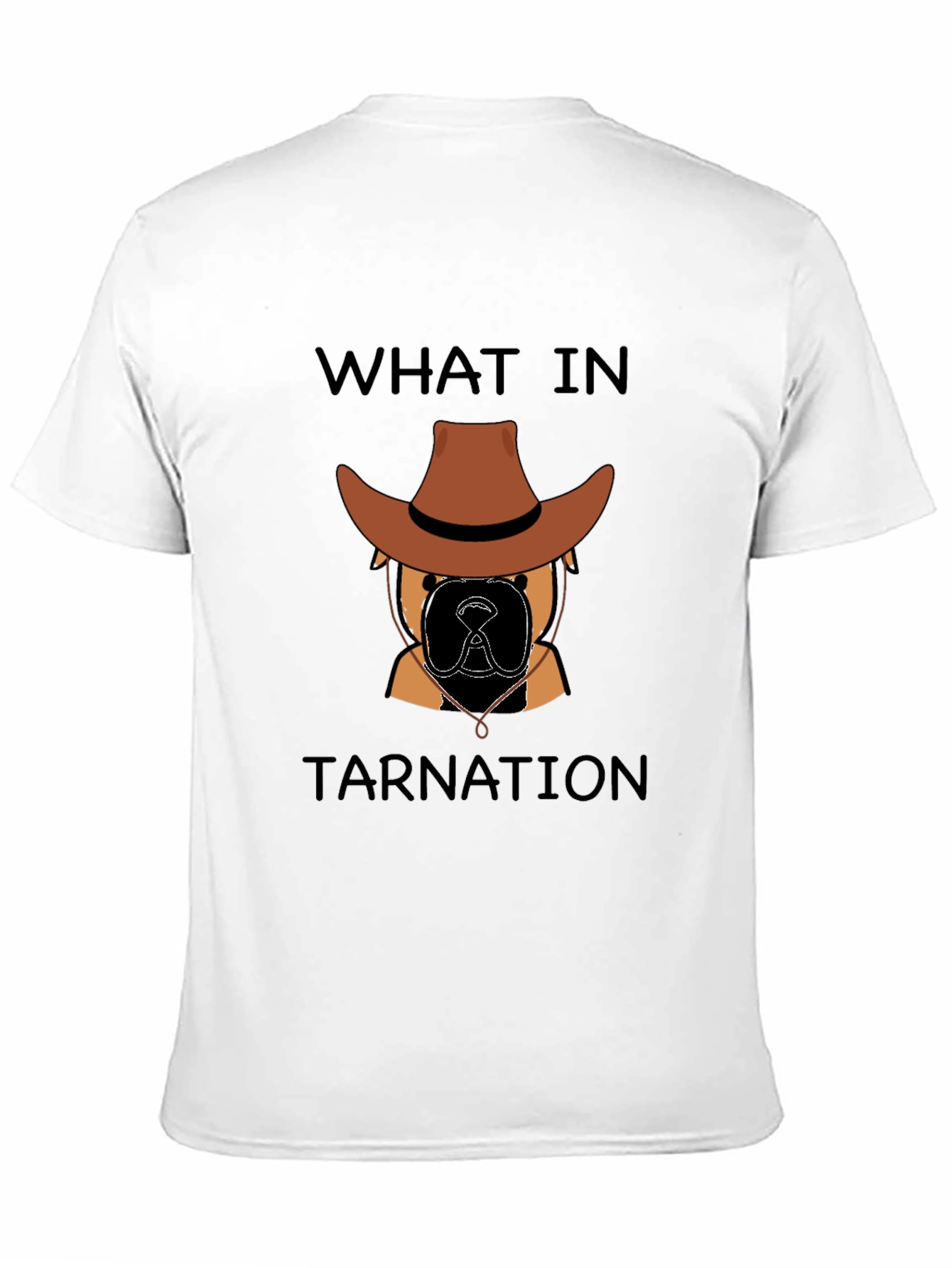 Black What In Tarnation Dog Cowboy T-Shirt view 11