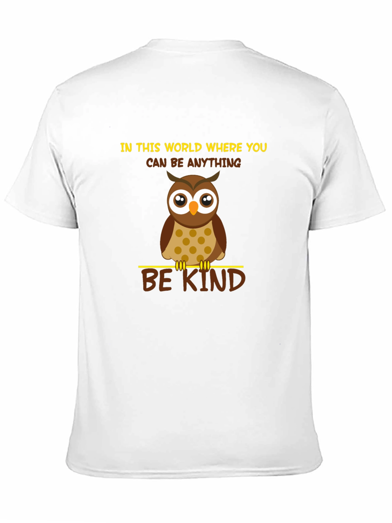 Black Be Kind Owl Graphic T-Shirt - Black view 11