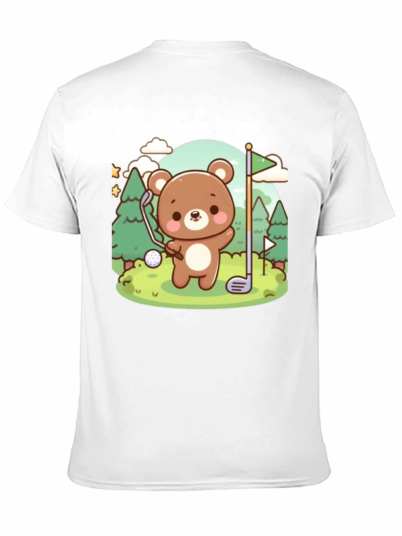 Black Golfing Bear Graphic Tee - Cute & Comfy view 11