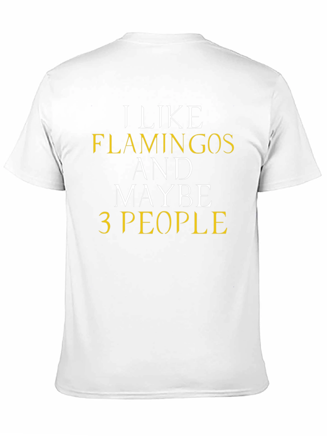 Black Funny Flamingo T-Shirt - I Like Flamingos & Maybe 3 People view 11
