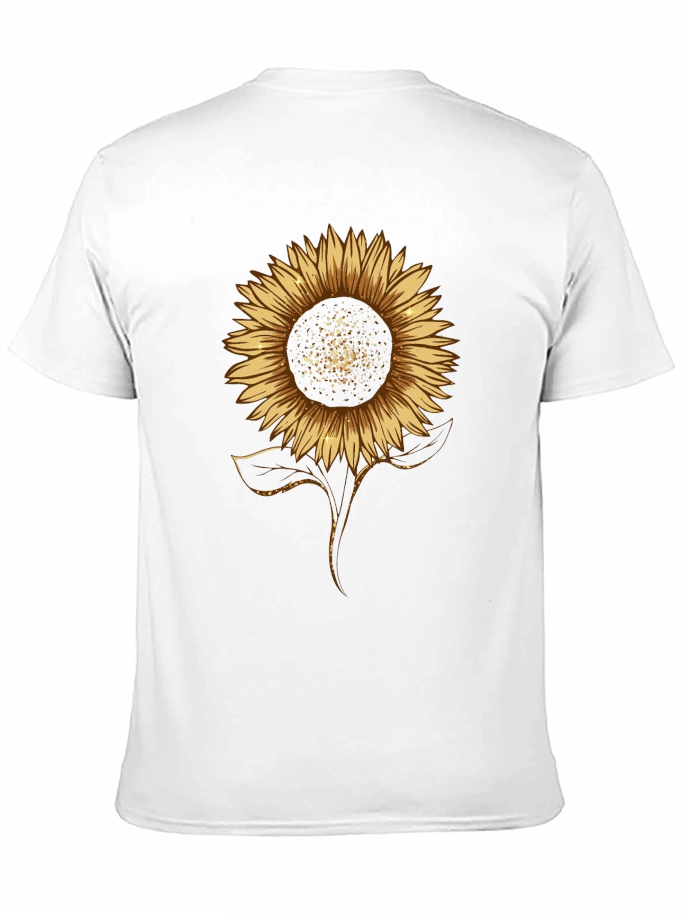 Black Sunflower Graphic Print Black T-Shirt view 11