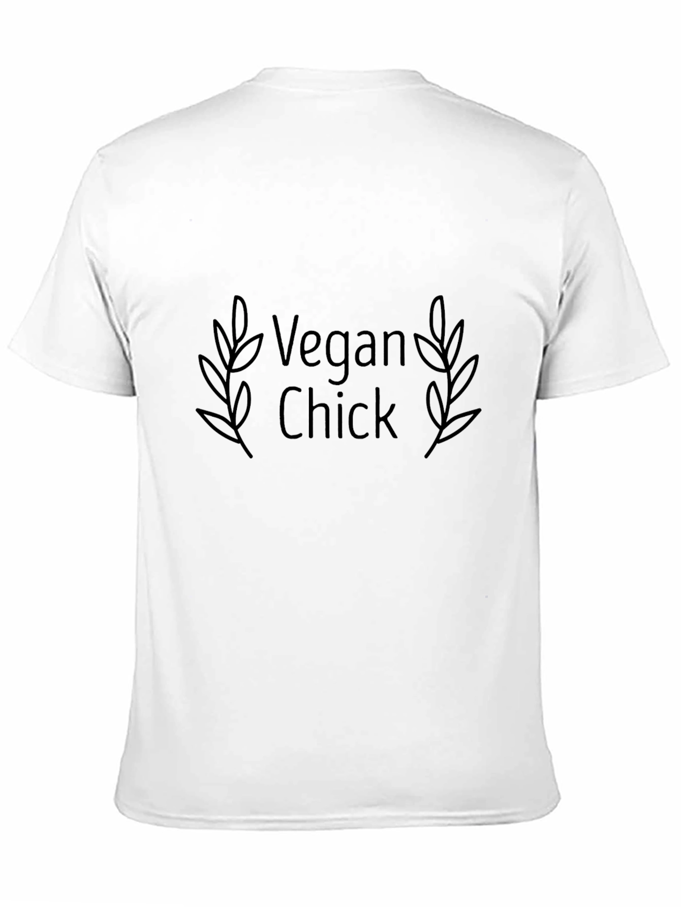 Vegan Chick Tee - Black Graphic T-Shirt - 11