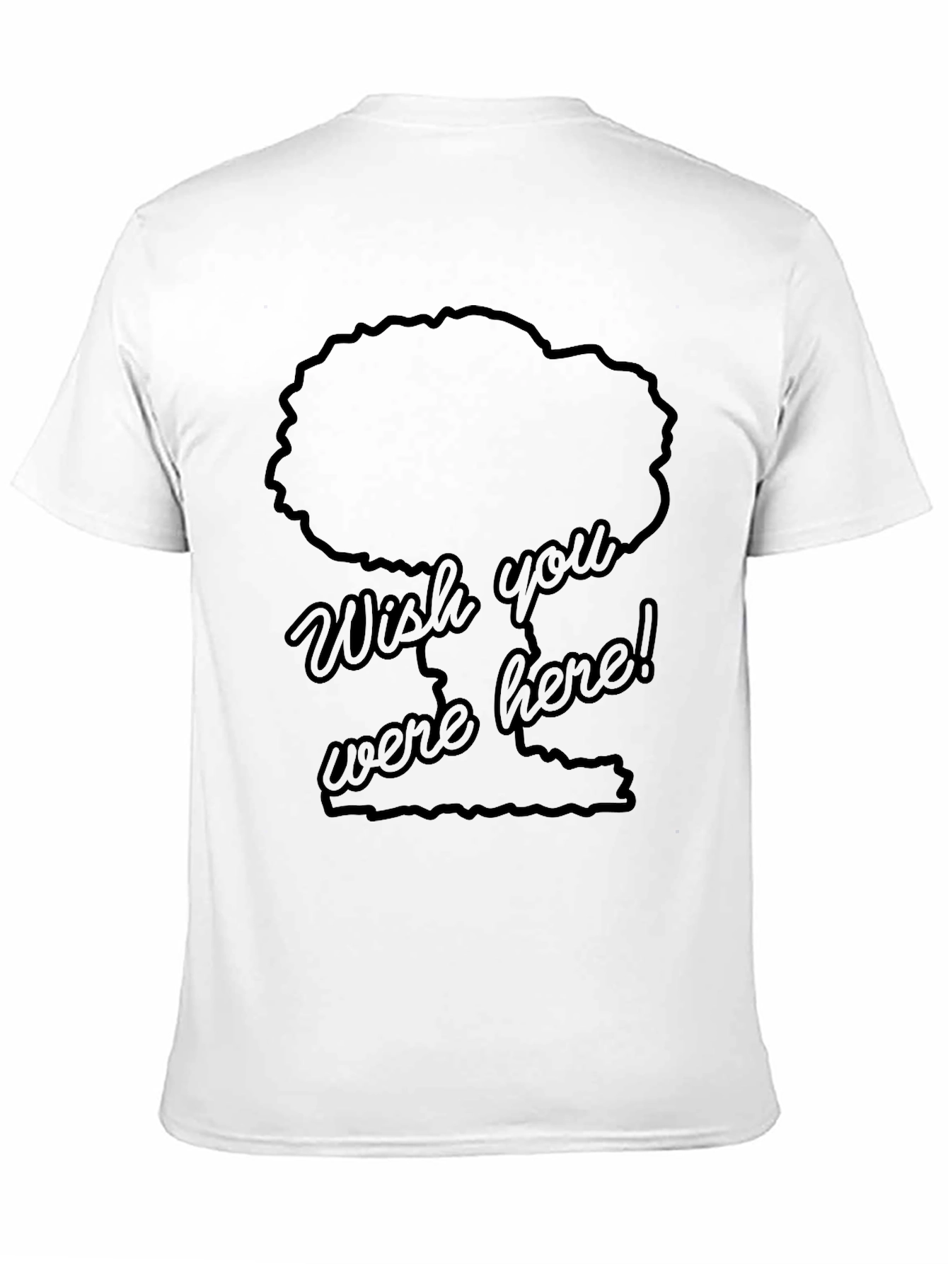 Black Wish You Were Here Graphic Tee view 11