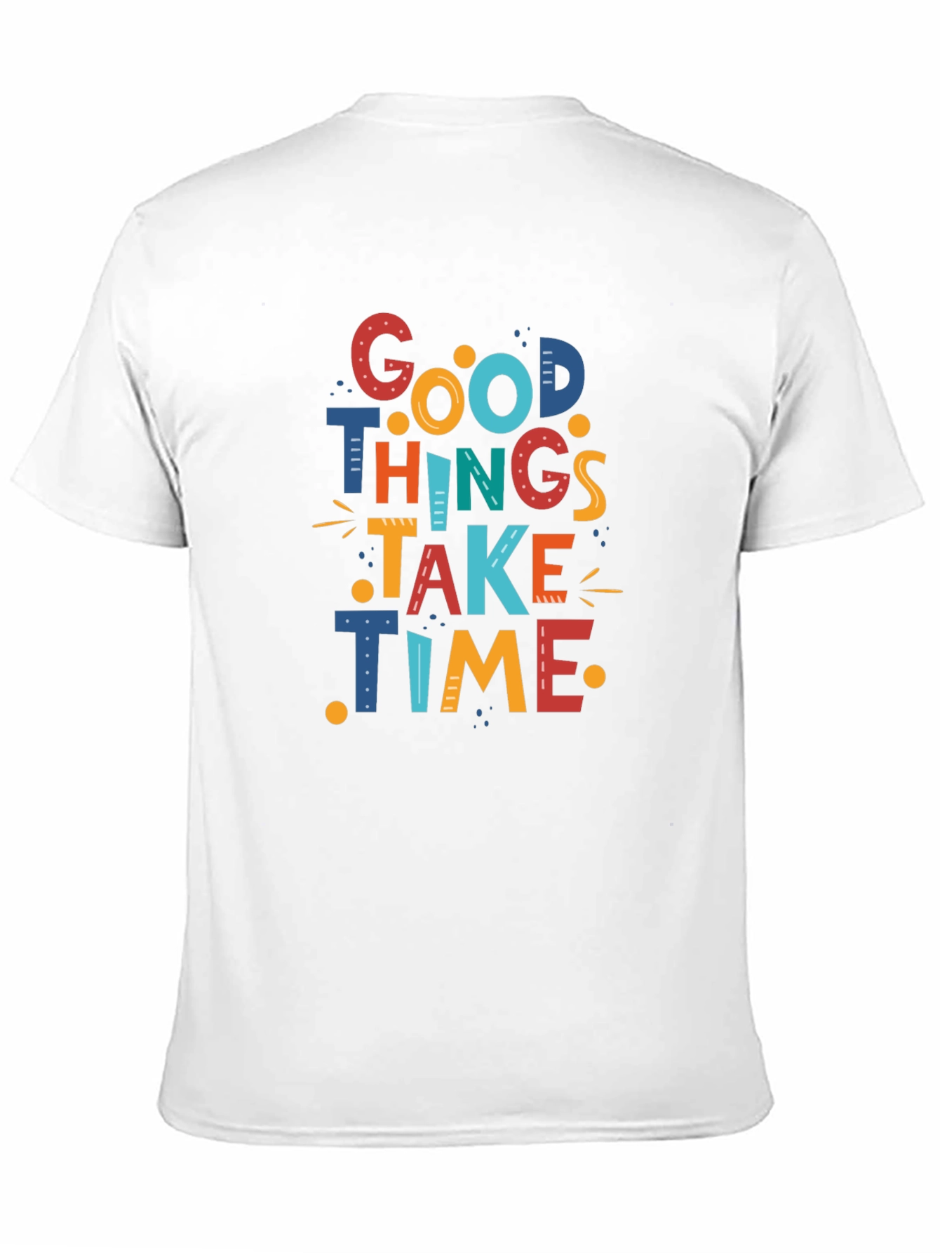 Black Good Things Take Time Graphic Tee - Black view 11