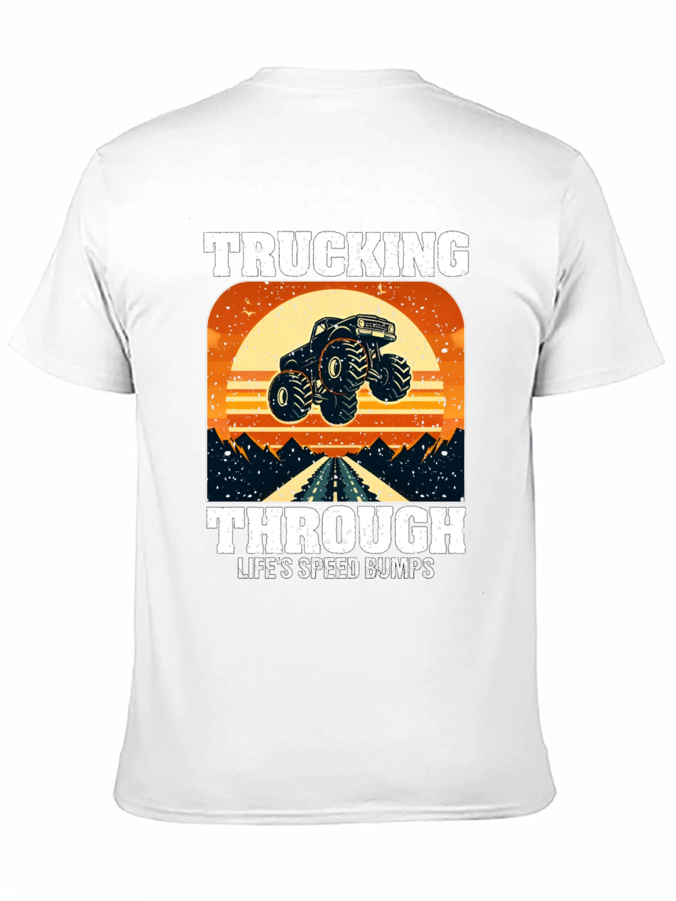 Black Trucking Through Life T-Shirt view 11