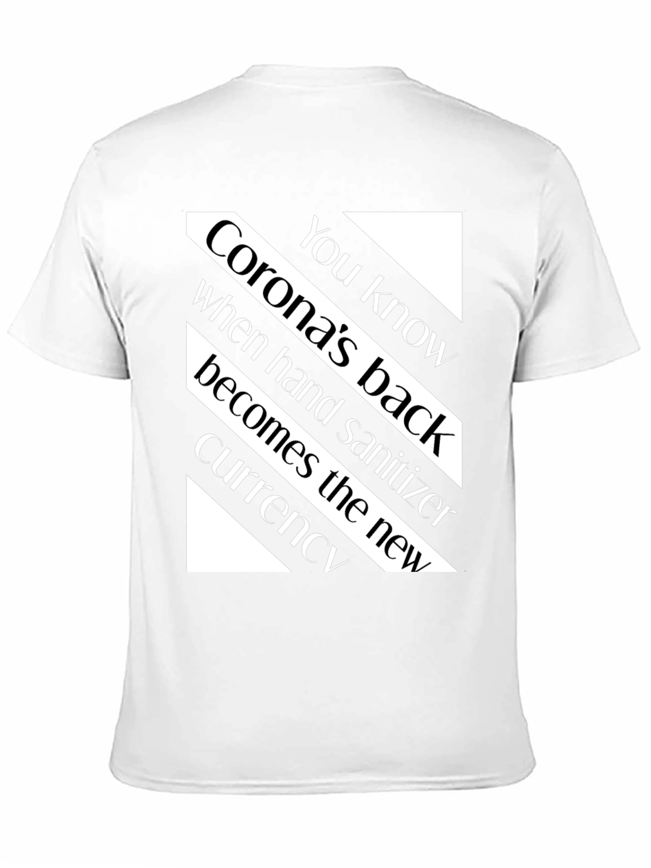 Black Novelty Slogan T-Shirt - Hand Sanitizer Currency Tee view 11