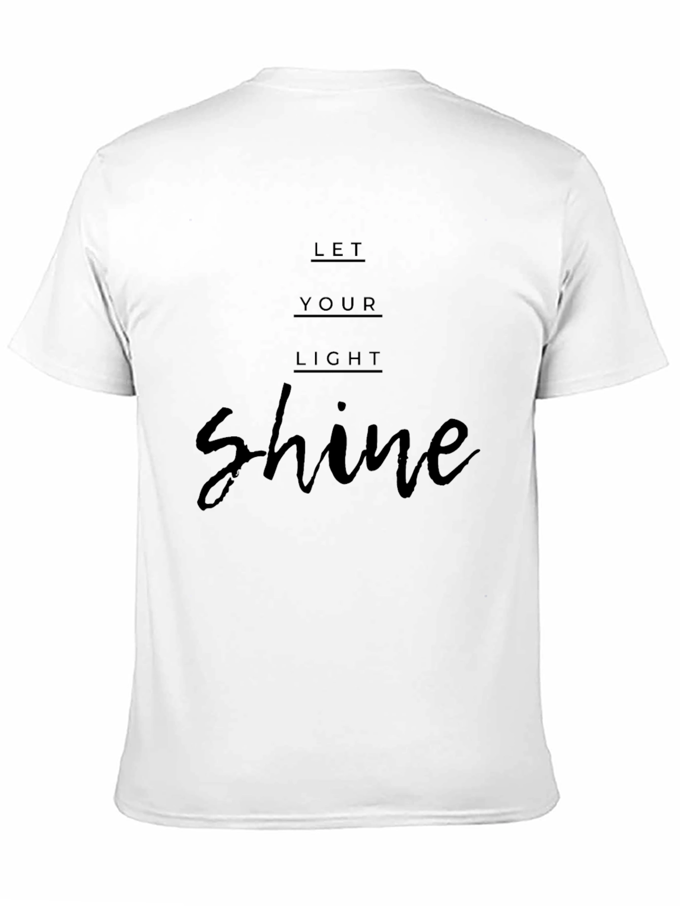 Black Let Your Light Shine Black T-Shirt view 11