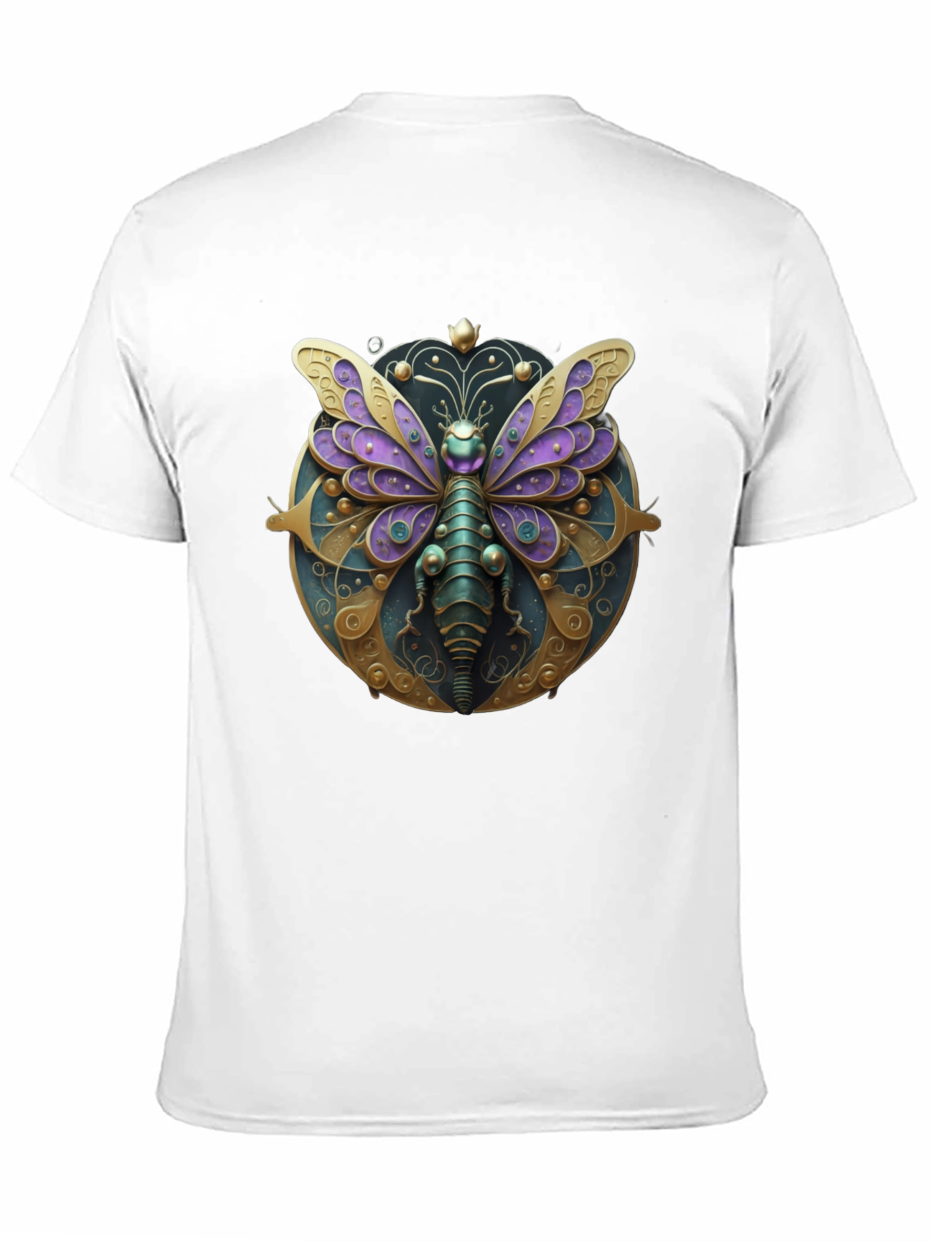 Black Steampunk Butterfly T-Shirt view 11