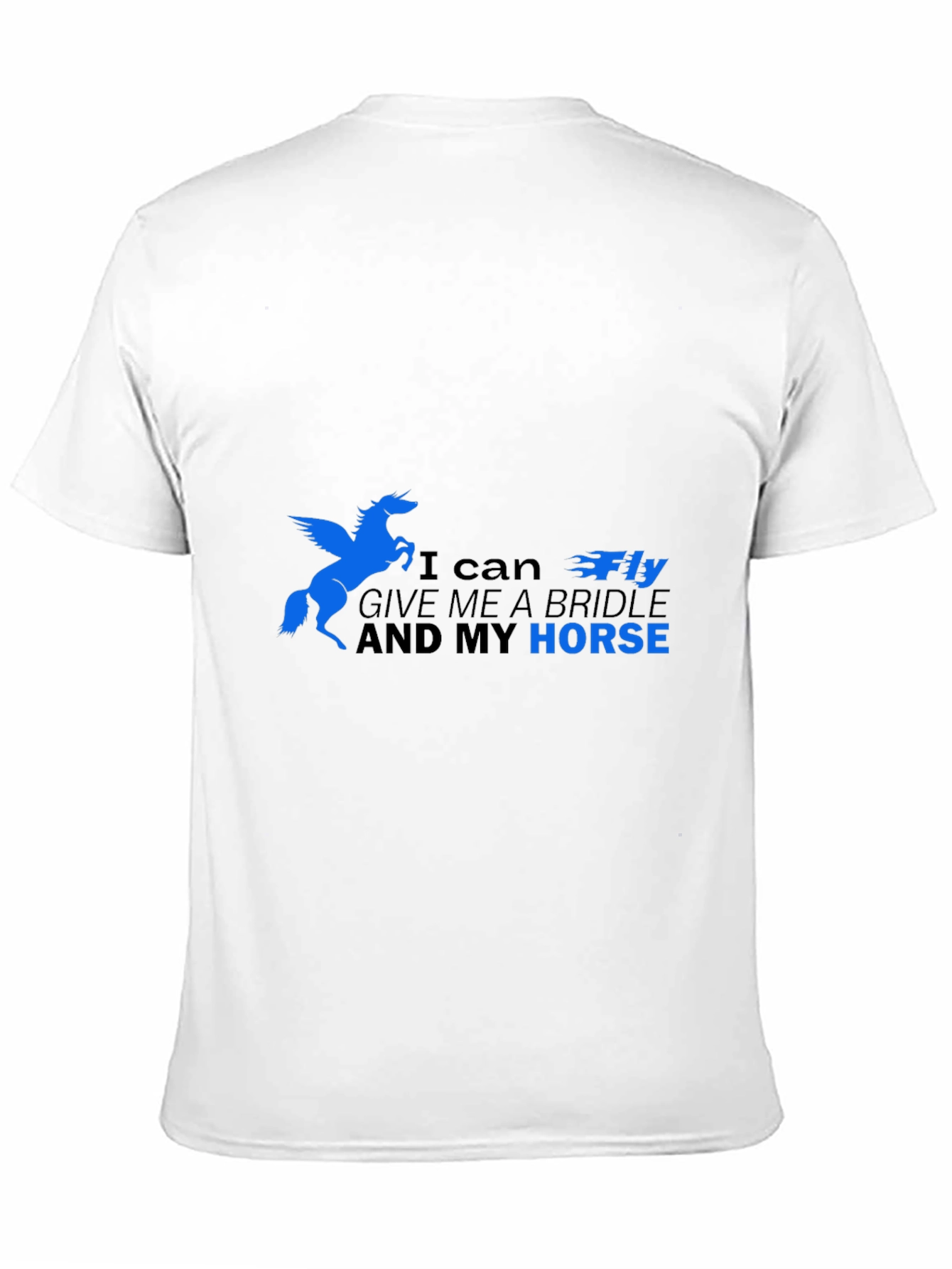 Black I Can Fly Horse Graphic T-Shirt view 11