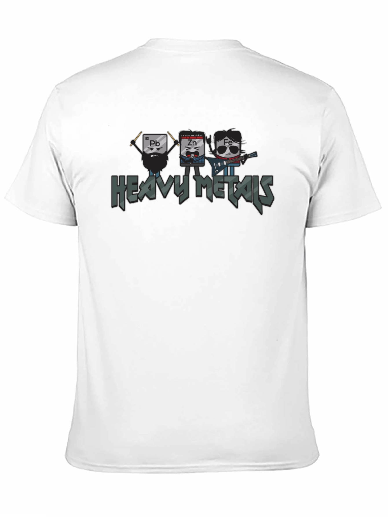 Black Heavy Metals Band Graphic T-Shirt view 11
