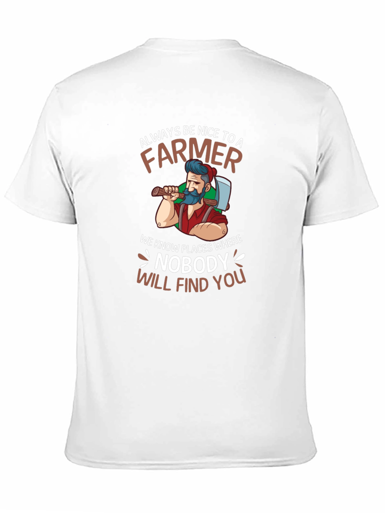 Black Always Be Nice Farmer Graphic T-Shirt view 11