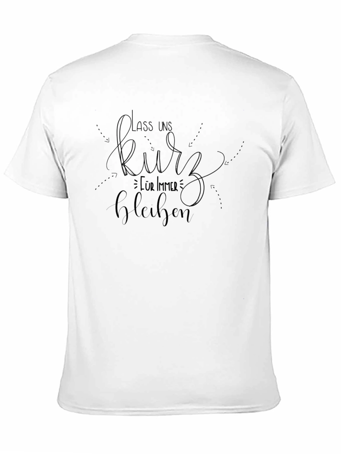 Black Stay Short Funny T-Shirt view 11