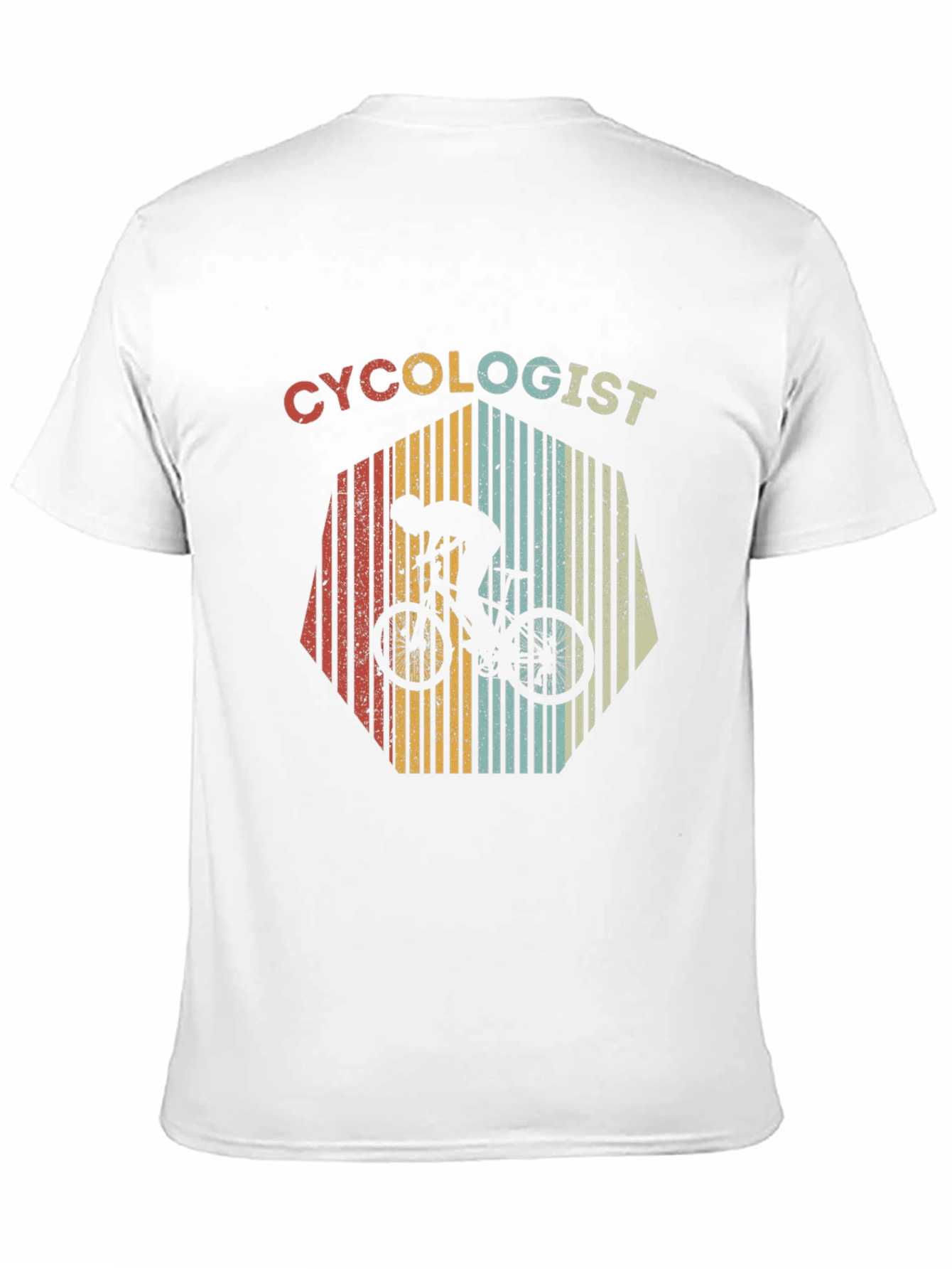 Black Retro Cycologist T-Shirt - Cycling Enthusiast Apparel view 11