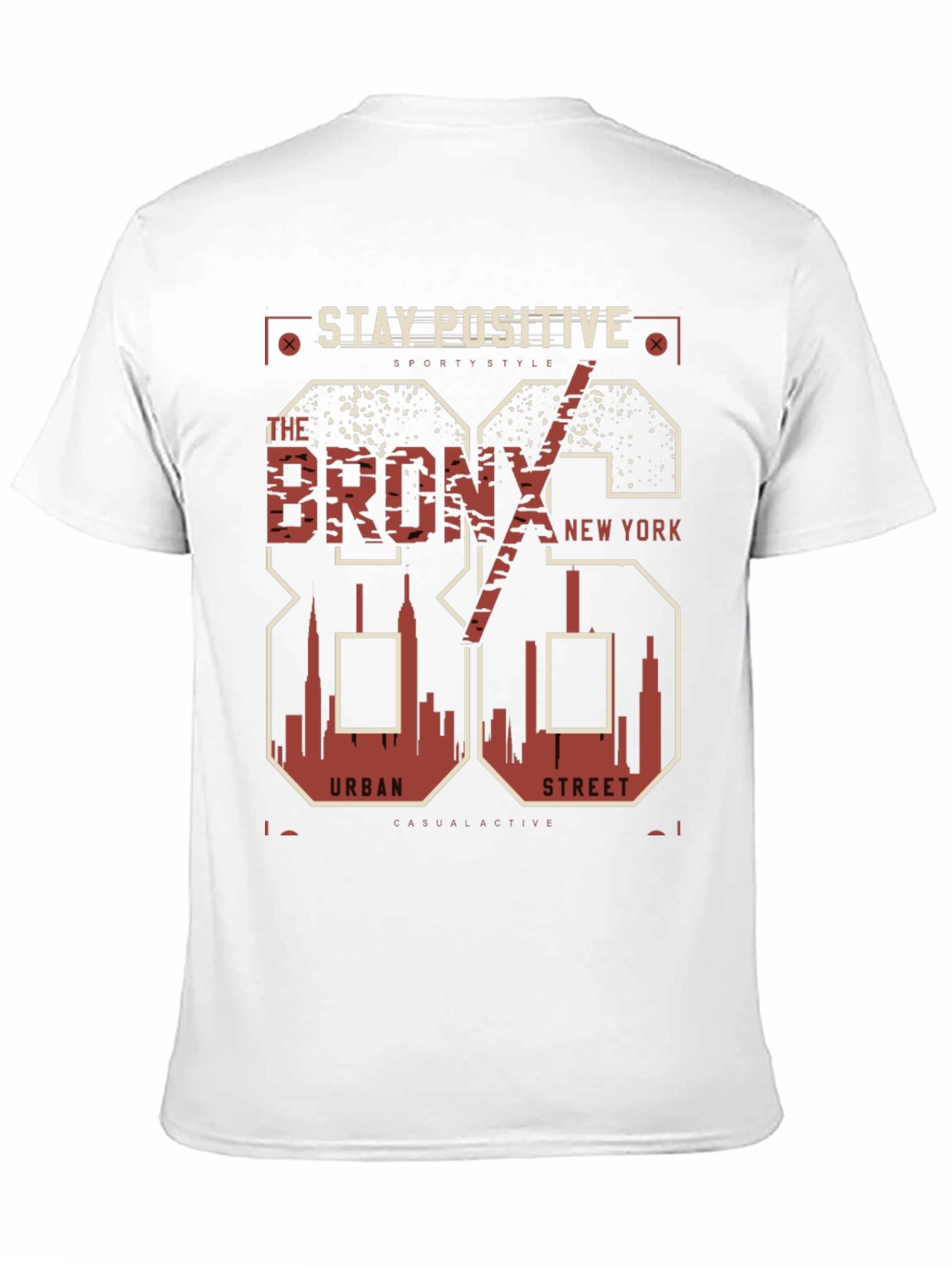 Black Stay Positive Bronx Graphic Tee view 11