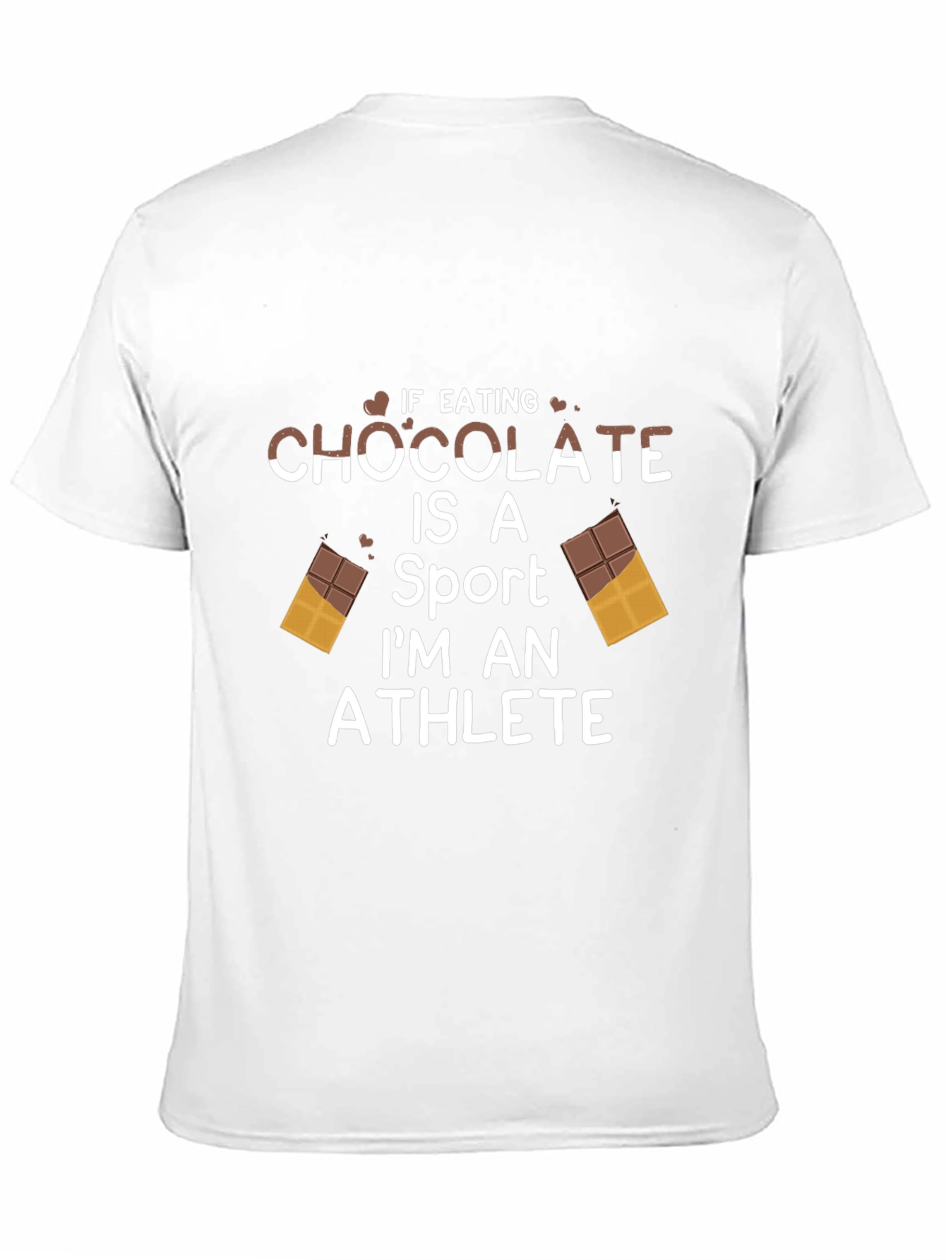 Black Chocolate Athlete T-Shirt Funny Foodie Tee view 11