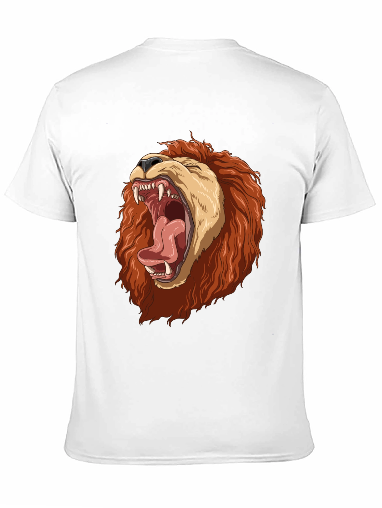 Black Lion Graphic Print T-Shirt - Black view 11
