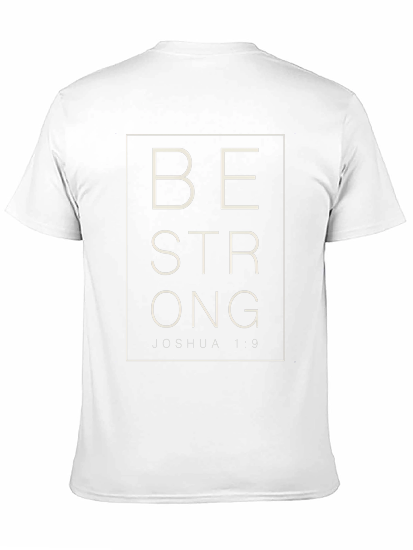 Black Be Strong Joshua 1:9 Graphic T-Shirt view 11